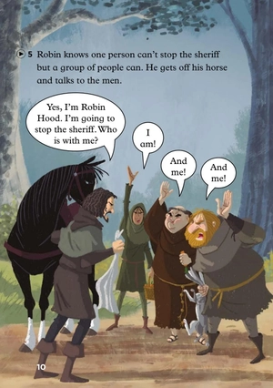 bộ young eli readers - the legend of robin hood - stage 2 a1 - downloadable audio files - Ảnh 11