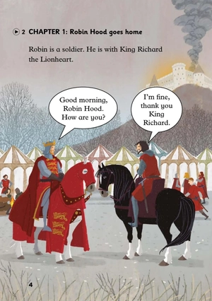 bộ young eli readers - the legend of robin hood - stage 2 a1 - downloadable audio files - Ảnh 5