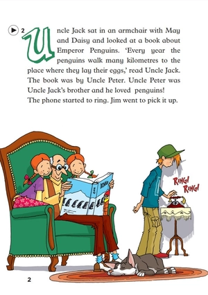 bộ young eli readers - uncle jack and the emperor penguins - stage 3 a1.1 - downloadable multimedia - Ảnh 3