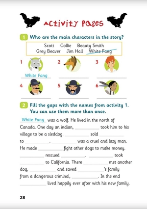 bộ young eli readers - white fang - stage 4 a2 - downloadable multimedia - Ảnh 9