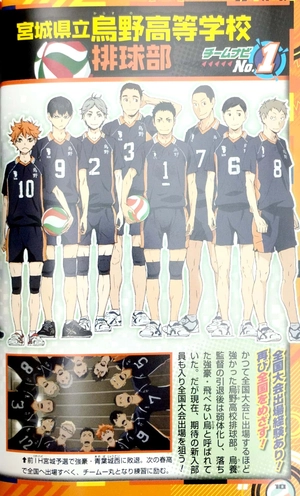 bộ ハイキュー!! tv アニメチームブック vol.1 烏野高校排球部 - hai kyuu ! ! - Ảnh 4