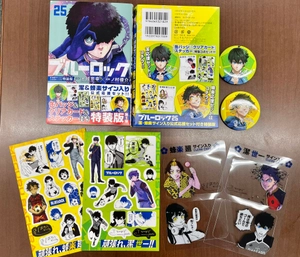 bộ ブルーロック25 潔・蜂楽サイン入り公式応援セット付き特装版 - blue lock 25 special edition - Ảnh 8