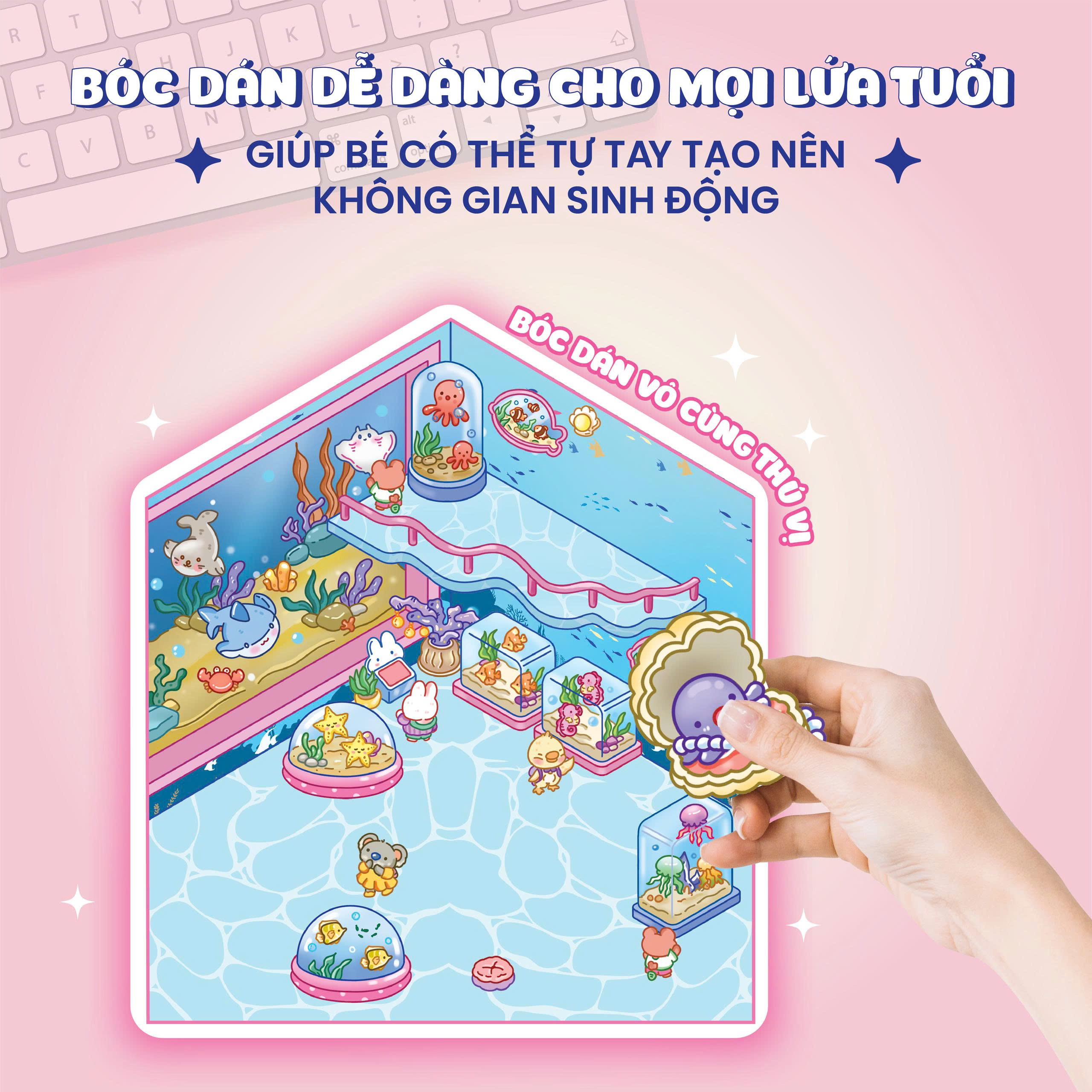 Bóc Dán 3D - Khám Phá Thuỷ Cung - Ảnh 7