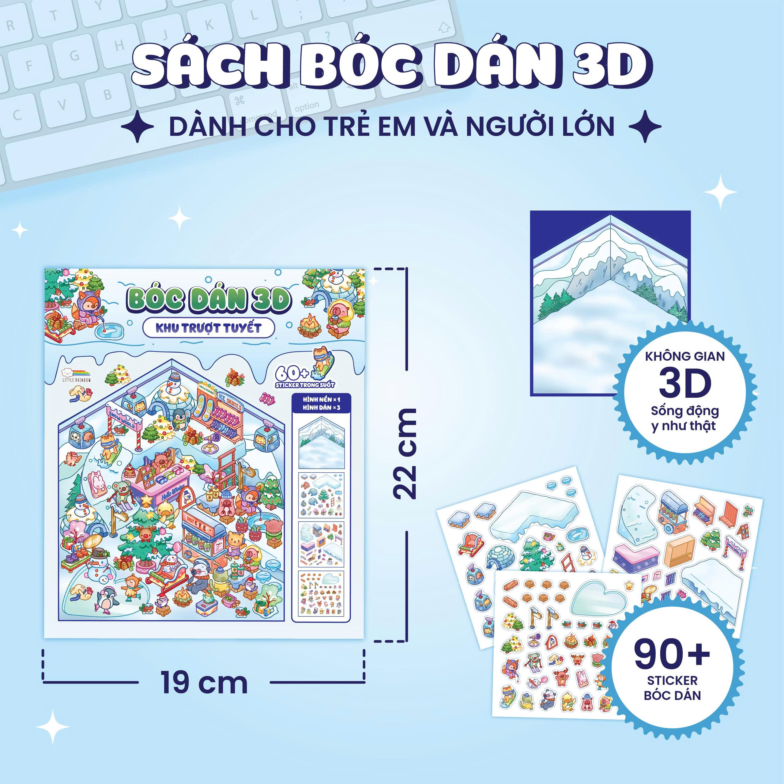 Bóc Dán 3D - Khu Trượt Tuyết - Ảnh 3