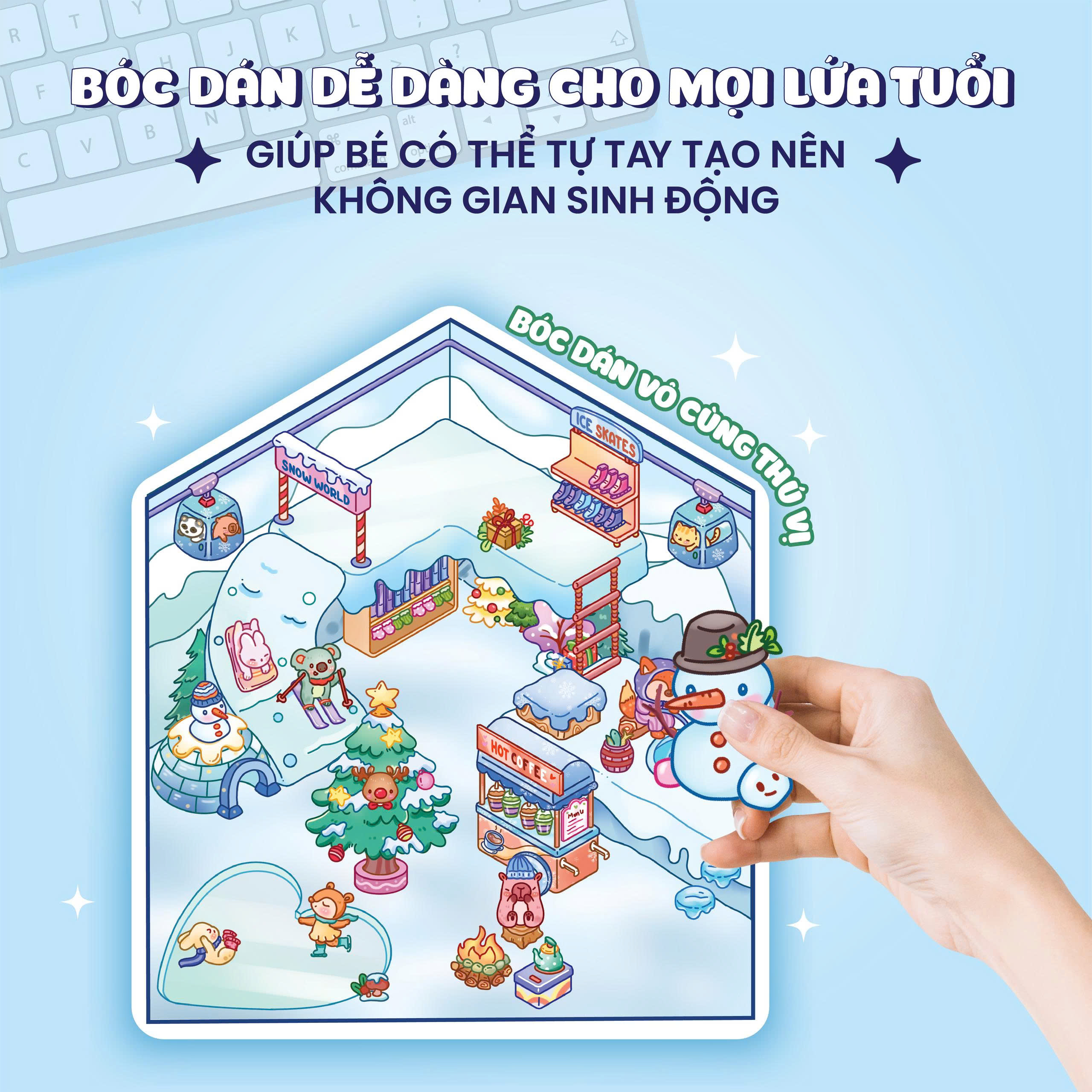 Bóc Dán 3D - Khu Trượt Tuyết - Ảnh 5