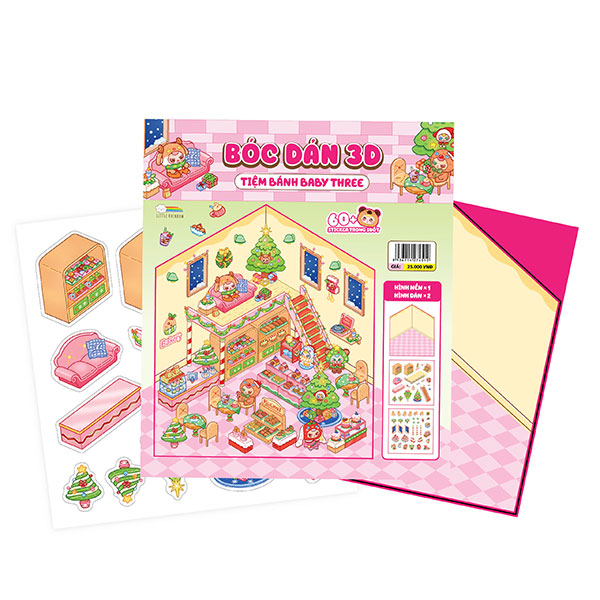 Bóc Dán 3D - Tiệm Bánh Baby Three