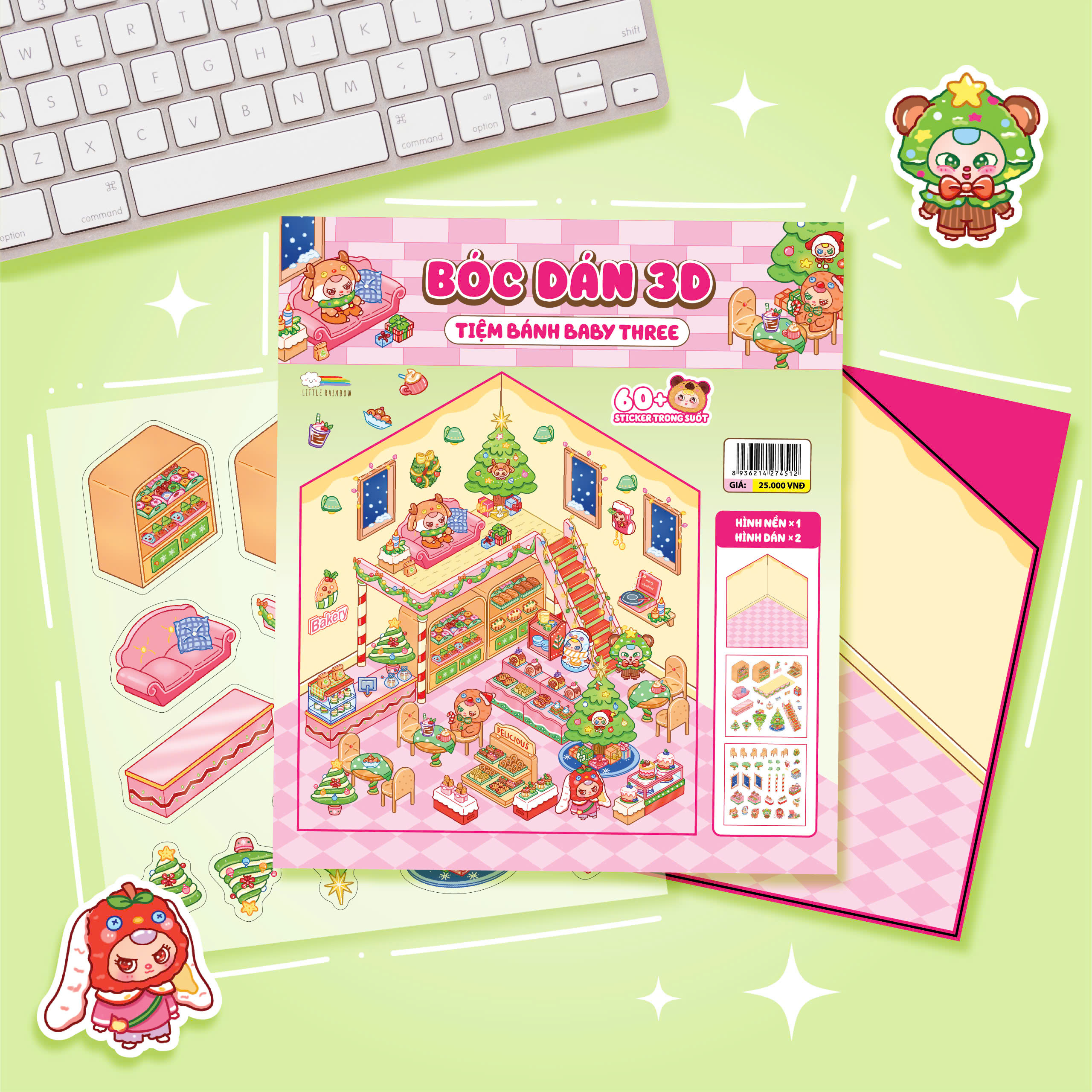 Bóc Dán 3D - Tiệm Bánh Baby Three - Ảnh 3