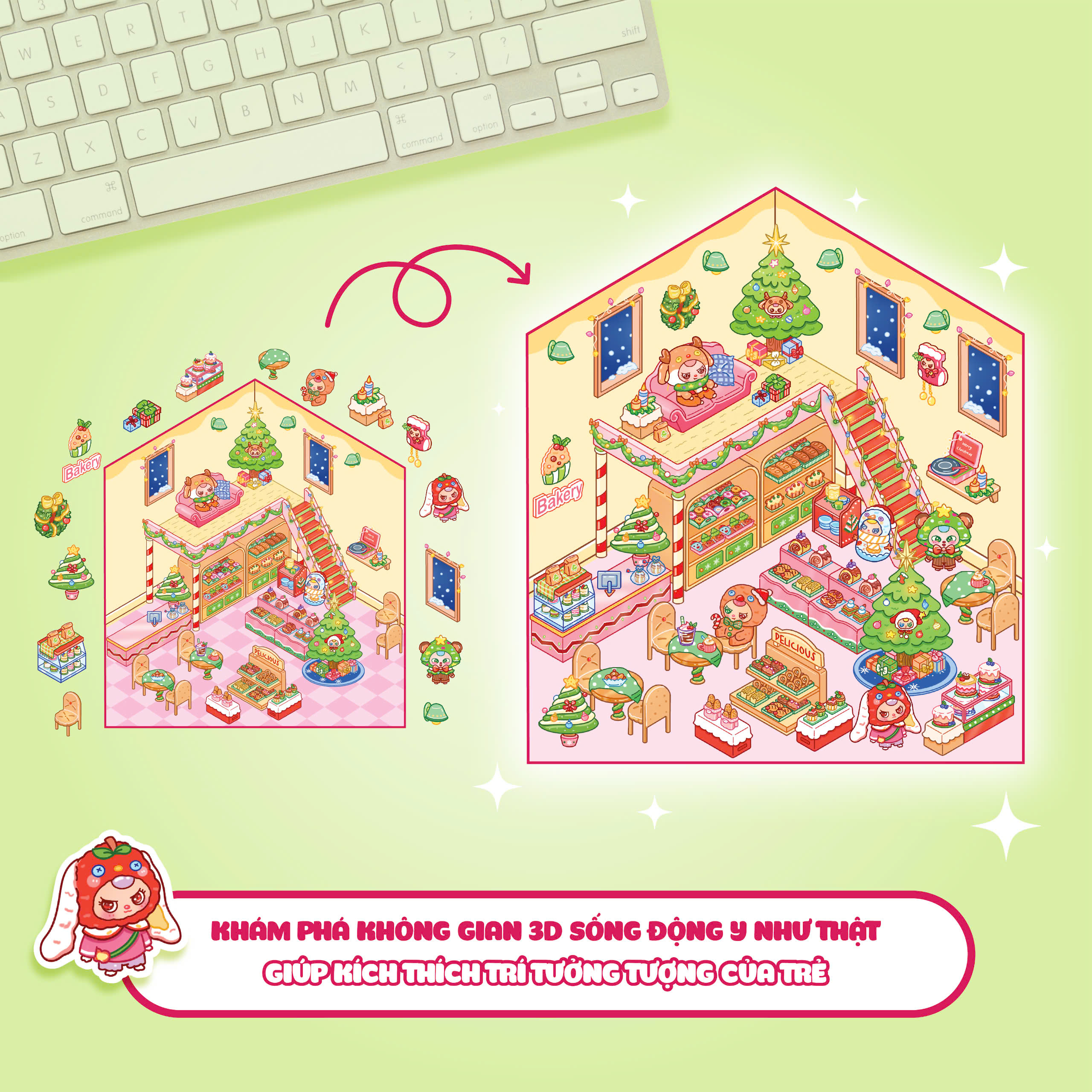 Bóc Dán 3D - Tiệm Bánh Baby Three - Ảnh 5