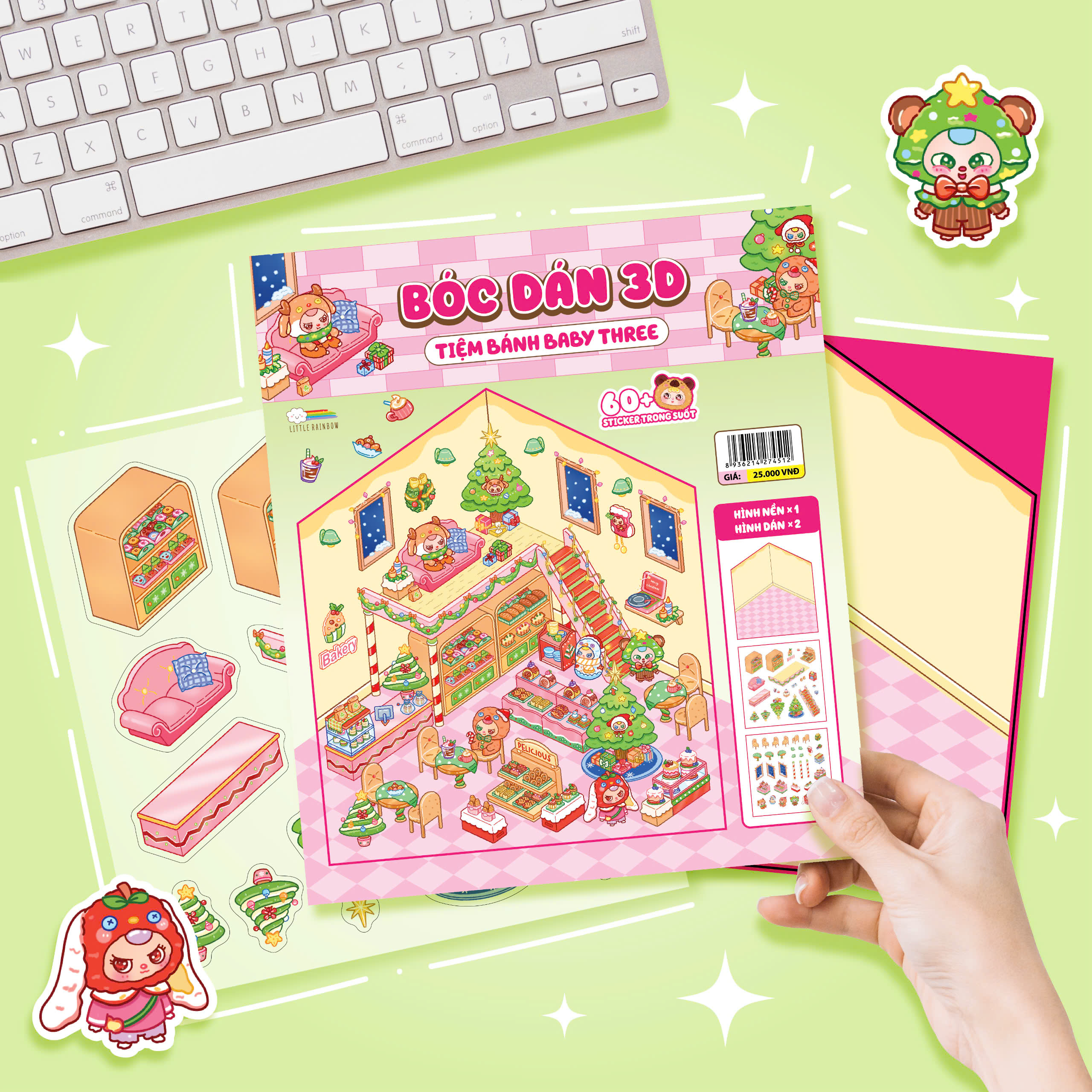 Bóc Dán 3D - Tiệm Bánh Baby Three - Ảnh 7