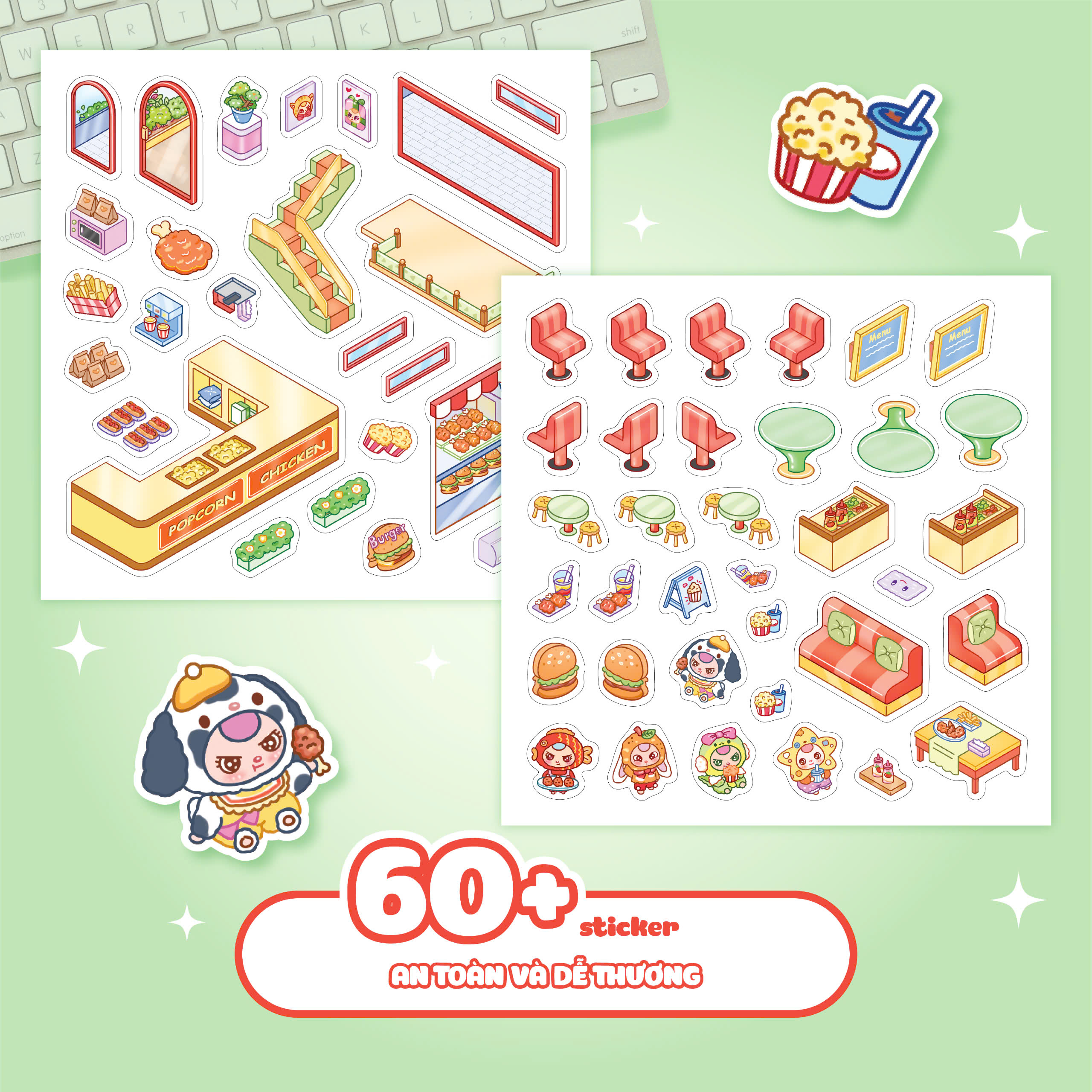 Bóc Dán 3D - Tiệm Gà Rán Baby Three - Ảnh 4