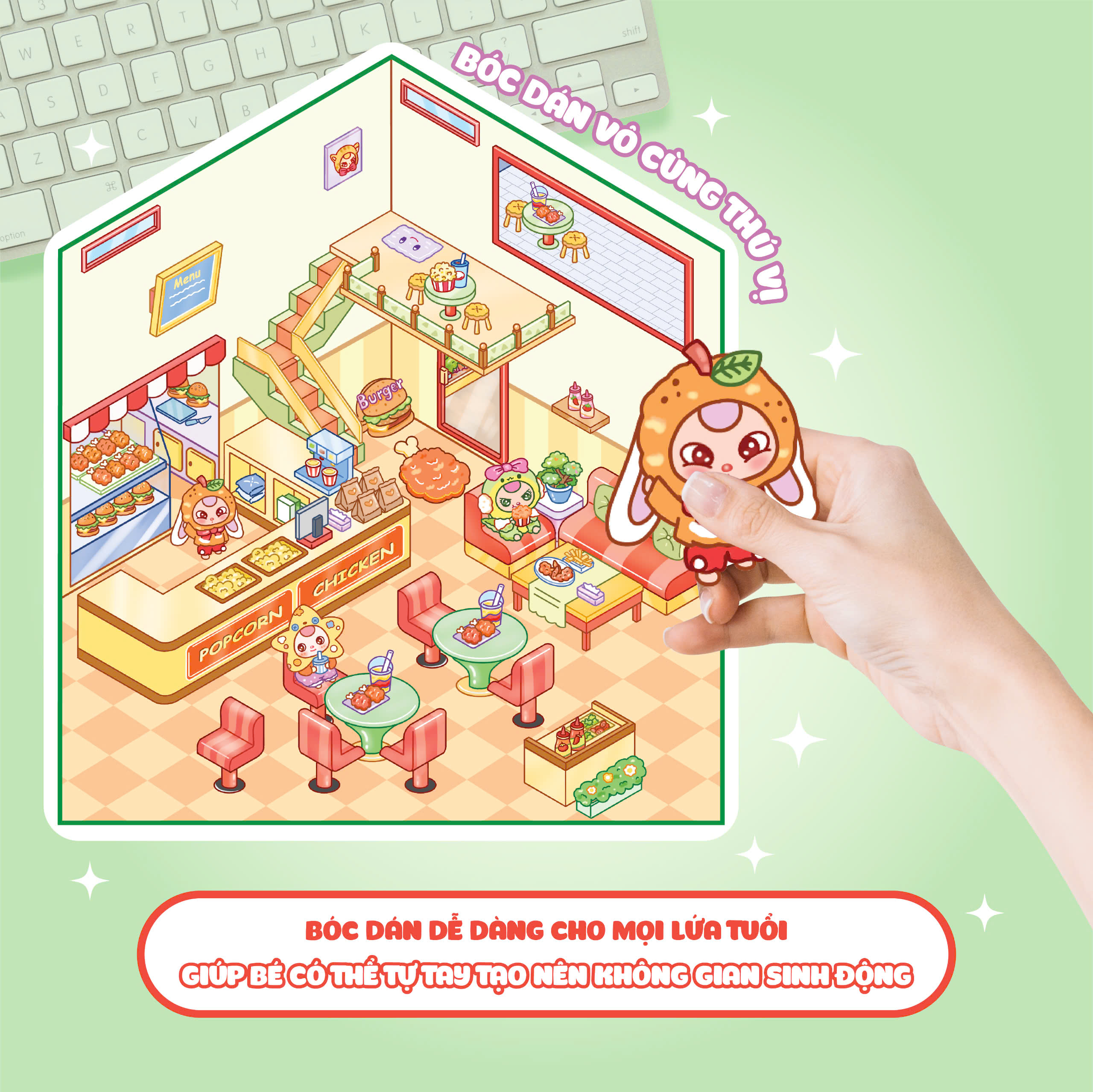 Bóc Dán 3D - Tiệm Gà Rán Baby Three - Ảnh 6