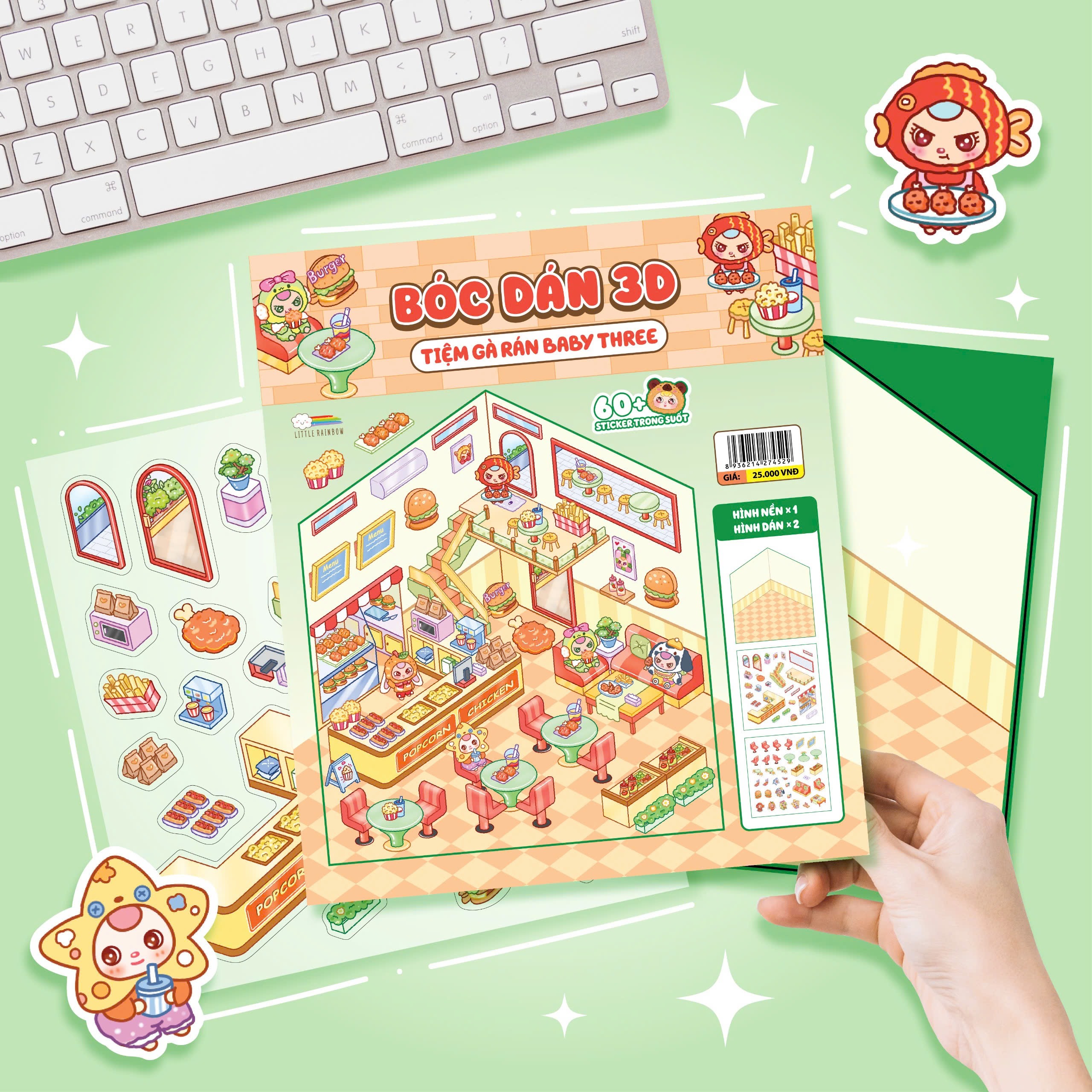 Bóc Dán 3D - Tiệm Gà Rán Baby Three - Ảnh 7