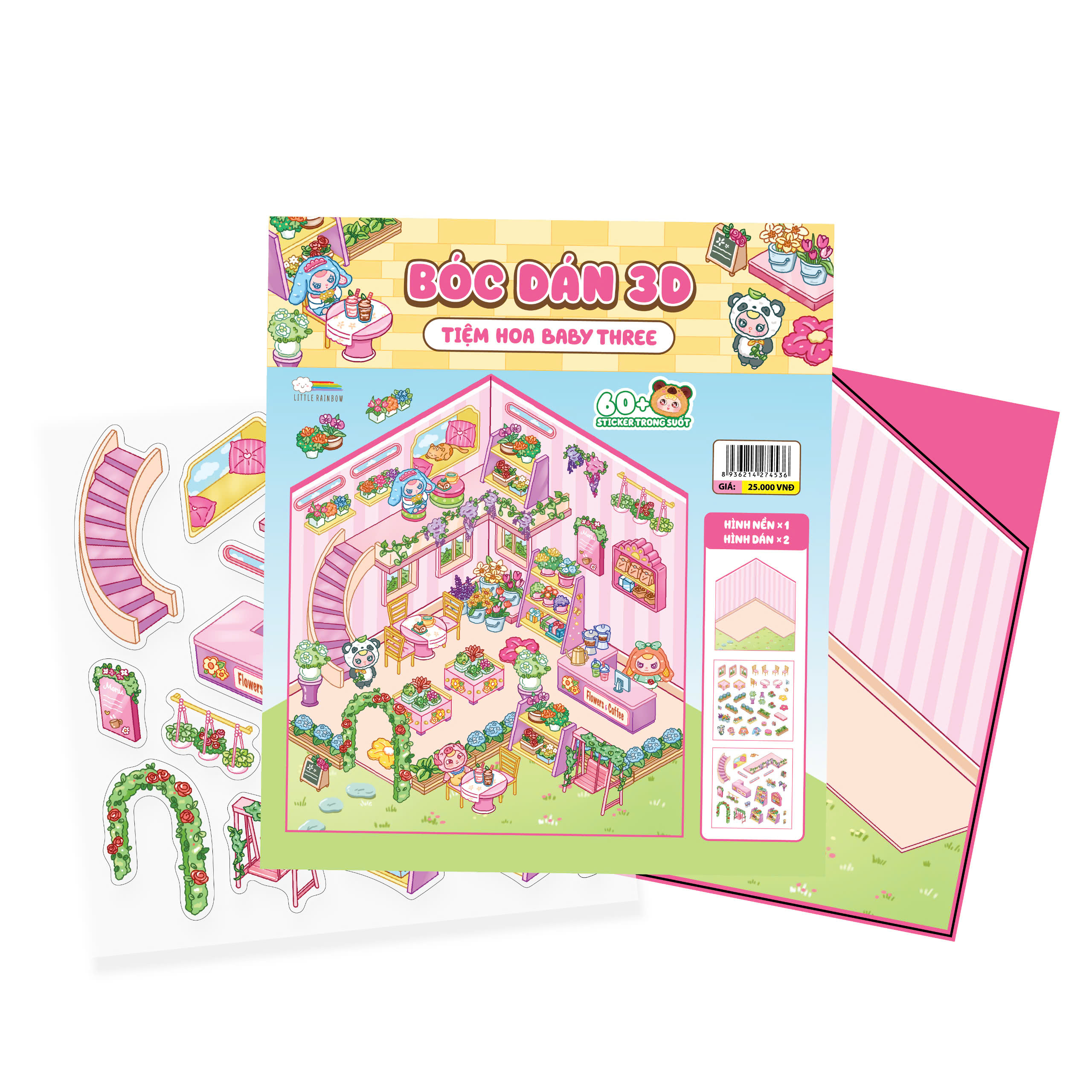 Bóc Dán 3D - Tiệm Hoa Baby Three - Ảnh 2