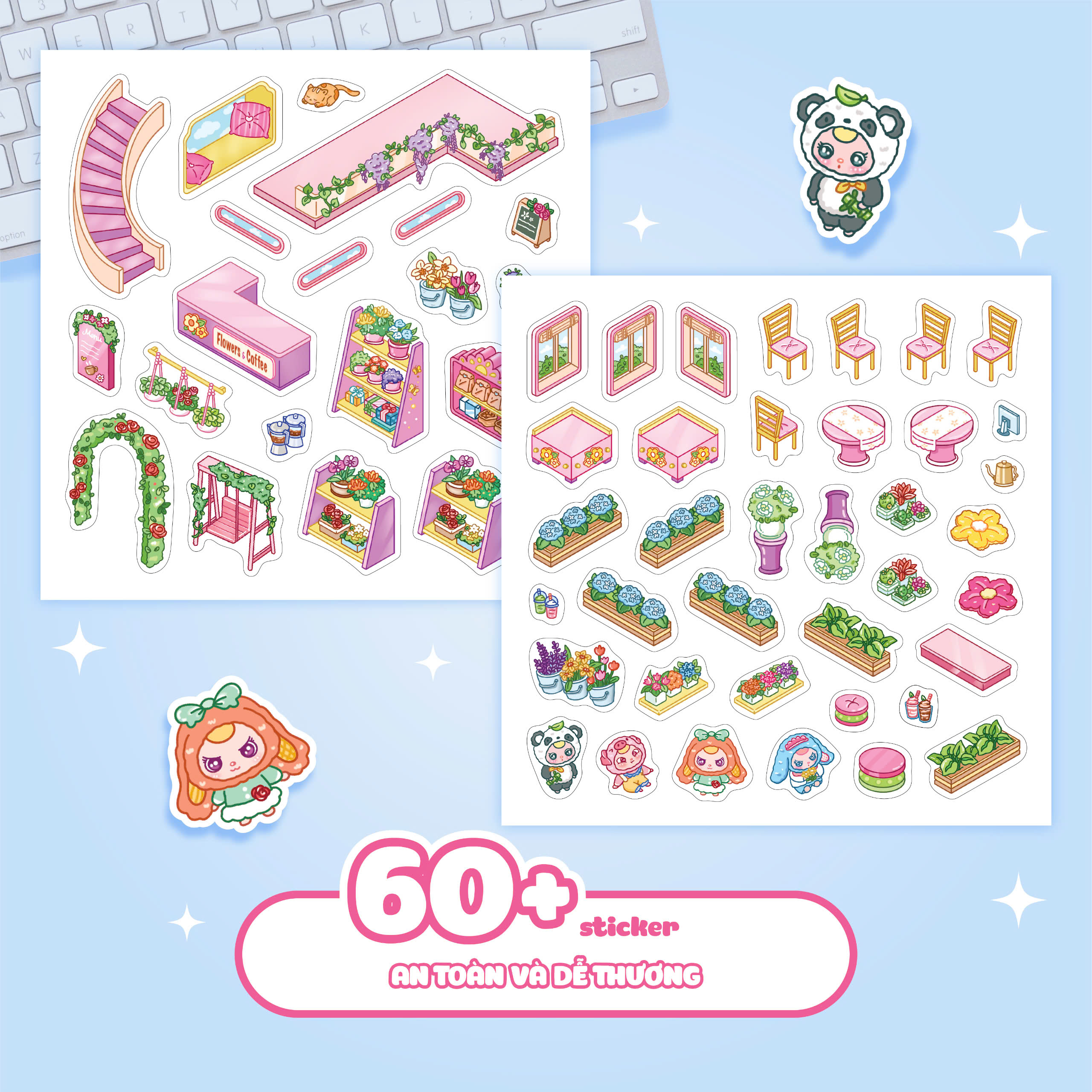 Bóc Dán 3D - Tiệm Hoa Baby Three - Ảnh 4