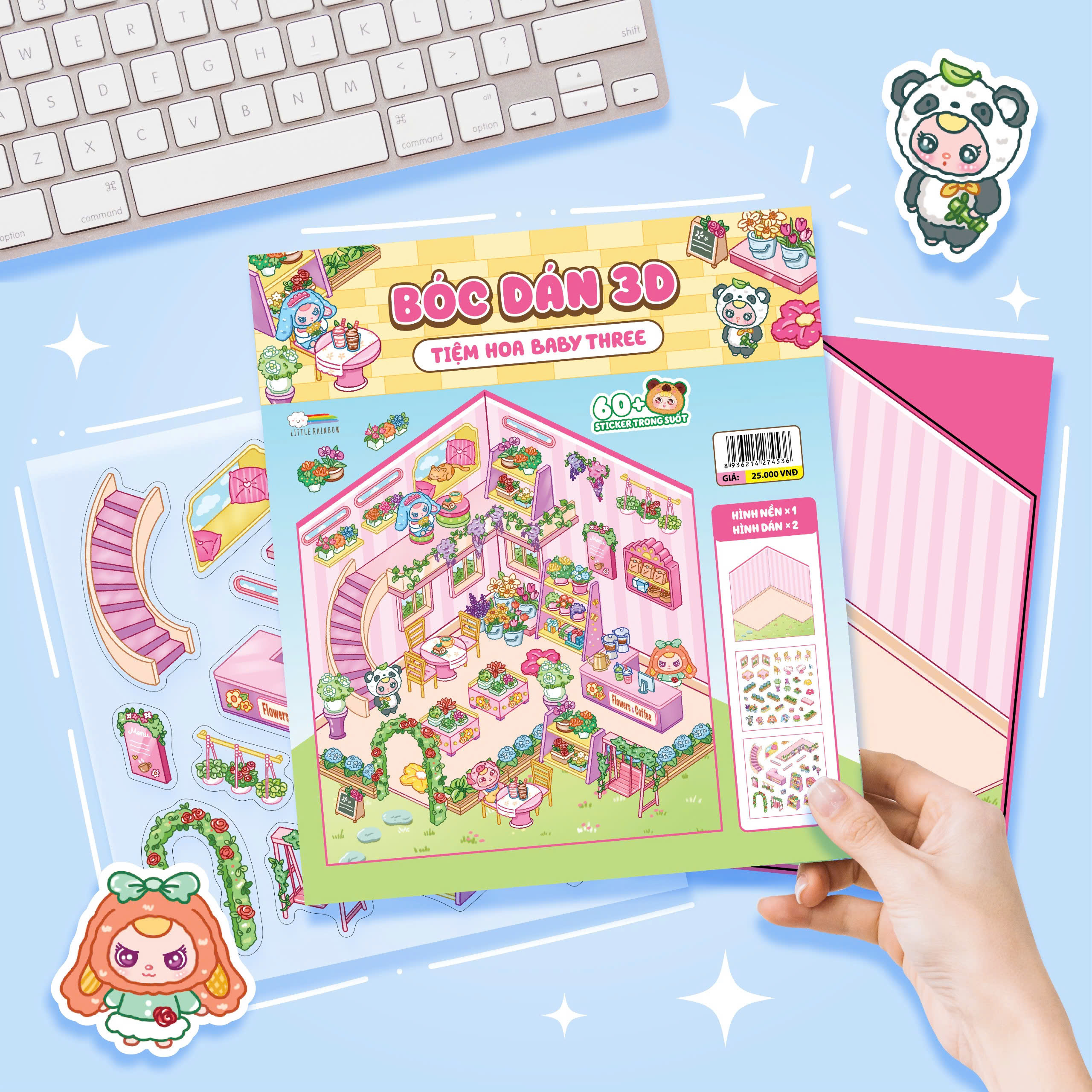 Bóc Dán 3D - Tiệm Hoa Baby Three - Ảnh 7