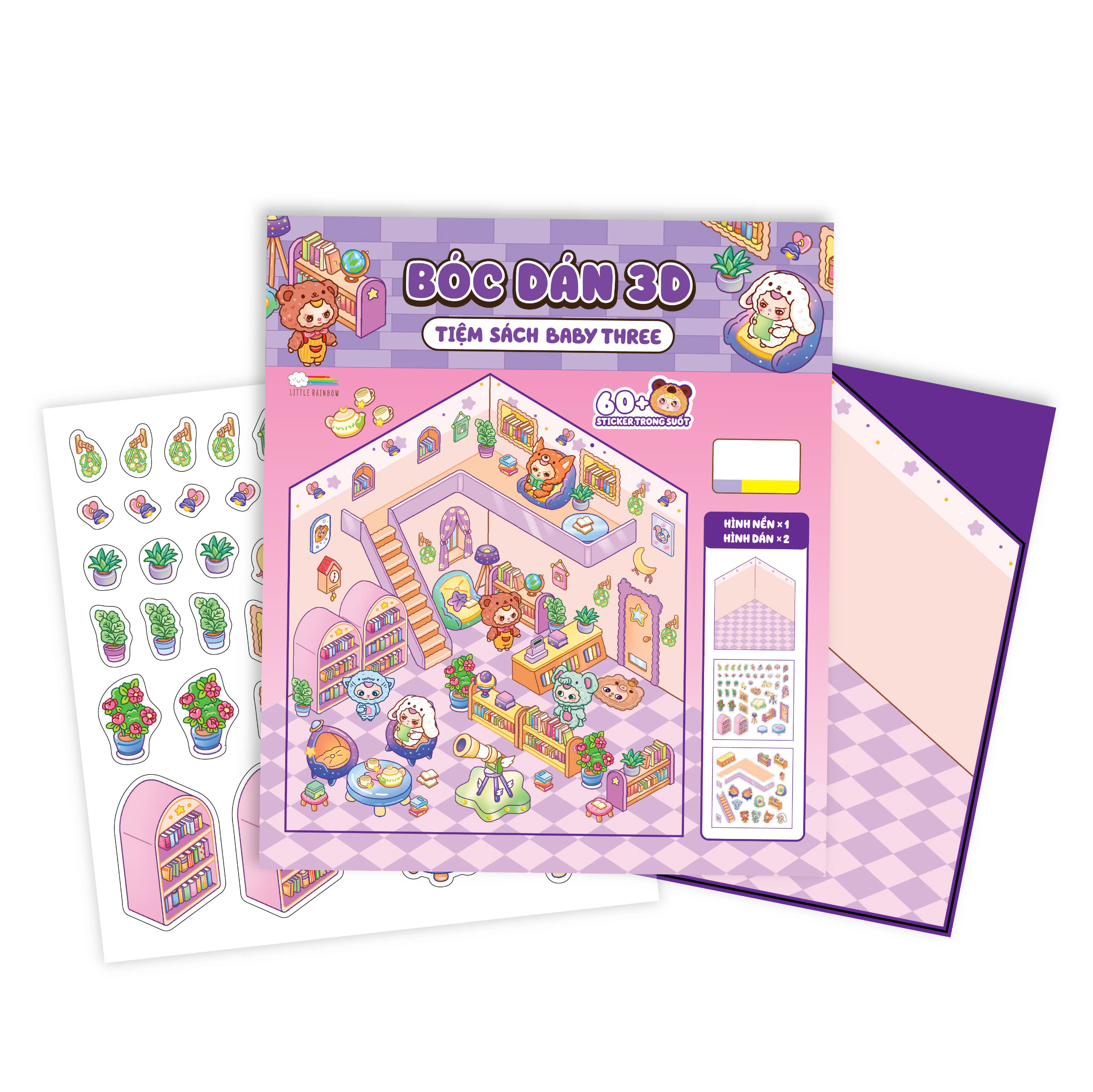 bóc dán 3d - tiệm sách baby three - Ảnh 3