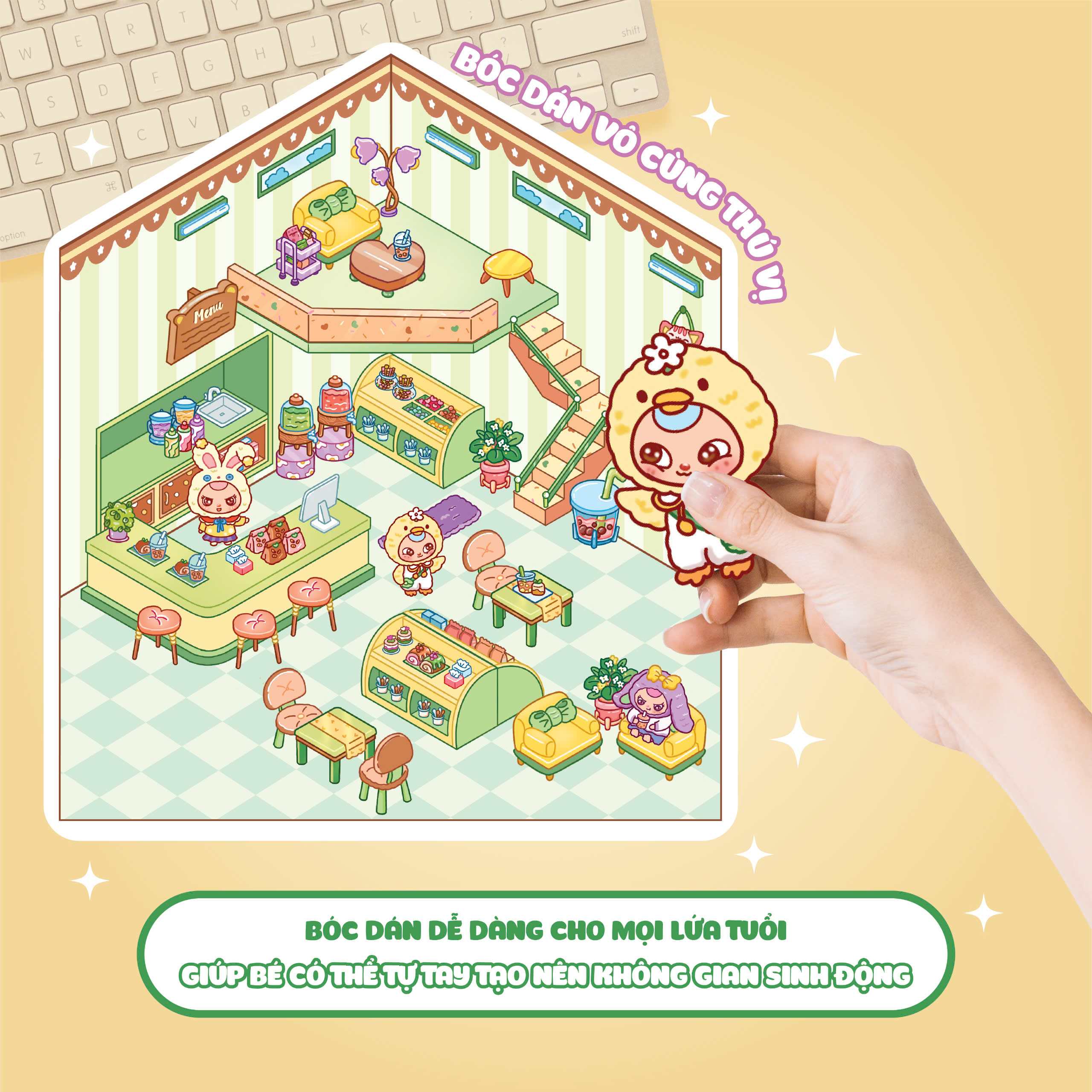 Bóc Dán 3D - Tiệm Trà Sữa Baby Three - Ảnh 6