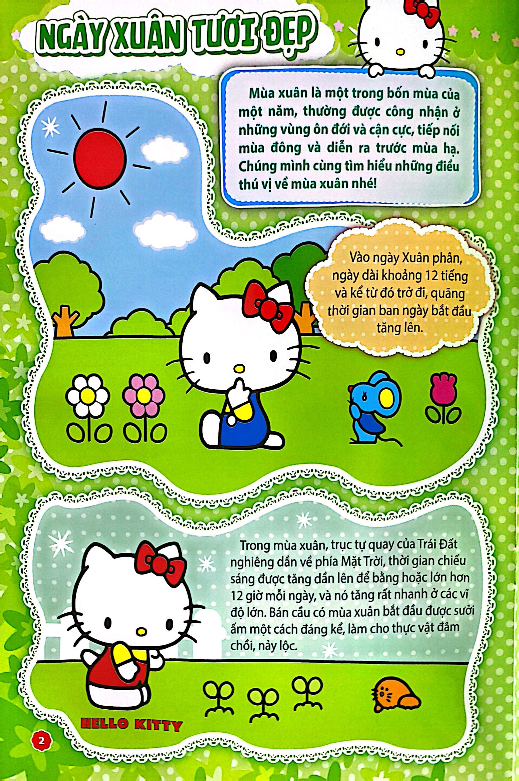 bóc dán nhanh tay - nhận ngay kiến thức - hello kitty - bốn mùa tươi đẹp - Ảnh 5