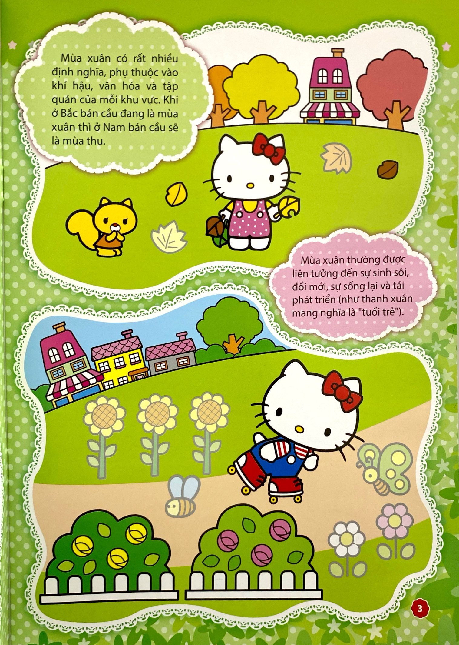 bóc dán nhanh tay - nhận ngay kiến thức - hello kitty - bốn mùa tươi đẹp - Ảnh 6