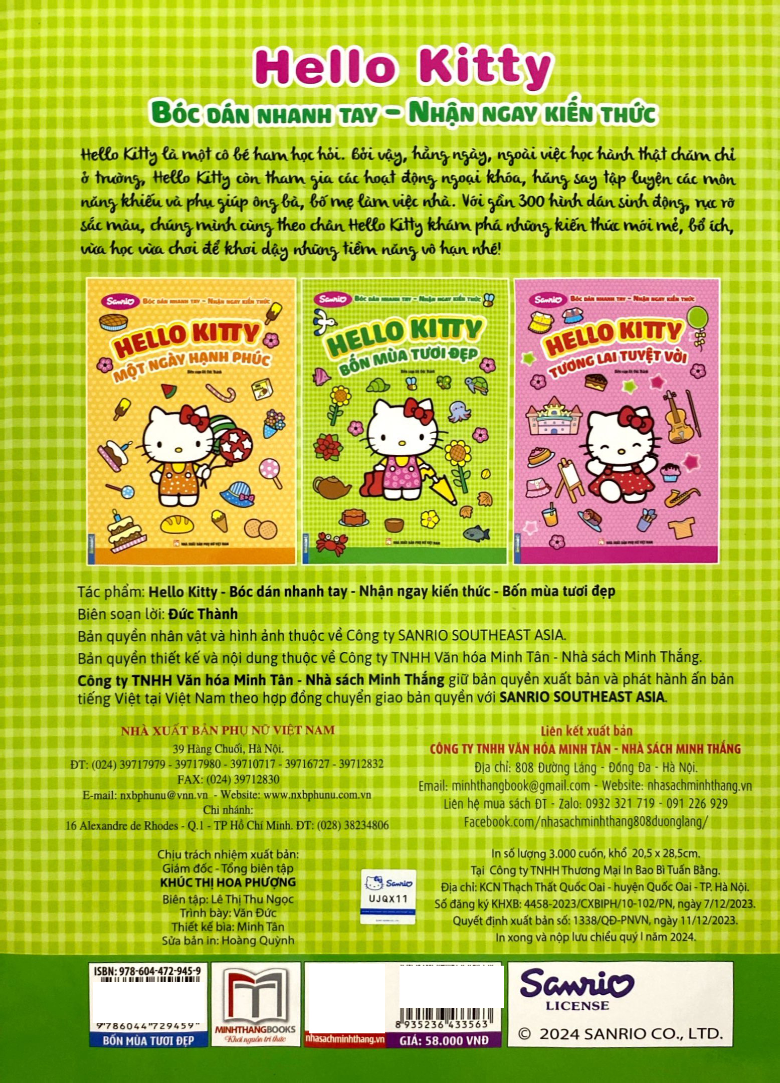 bóc dán nhanh tay - nhận ngay kiến thức - hello kitty - bốn mùa tươi đẹp - Ảnh 7