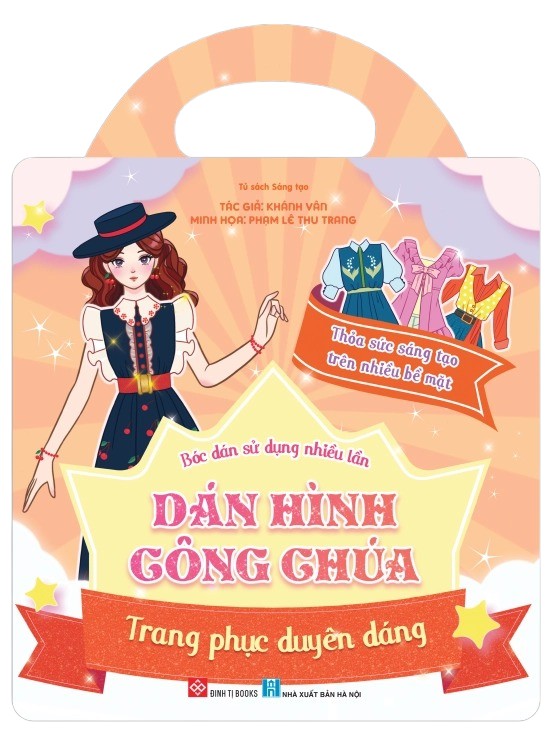 Bóc Dán Sử Dụng Nhiều Lần - Dán Hình Công Chúa - Trang Phục Duyên Dáng - Ảnh 2