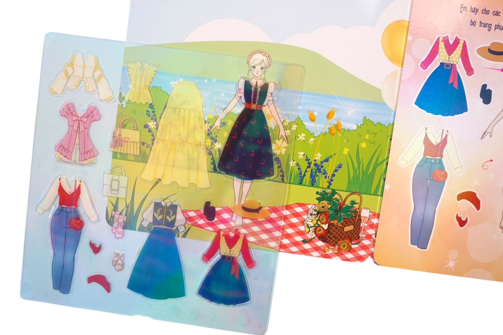 Bóc Dán Sử Dụng Nhiều Lần - Dán Hình Công Chúa - Trang Phục Duyên Dáng - Ảnh 4