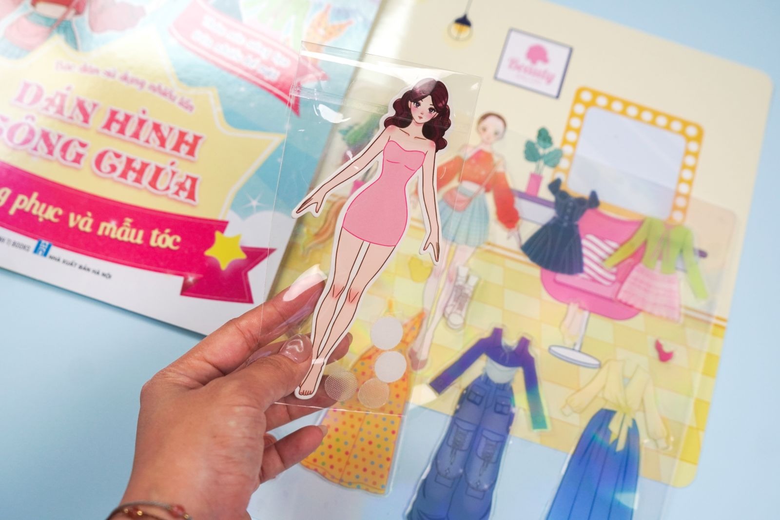 Bóc Dán Sử Dụng Nhiều Lần - Dán Hình Công Chúa - Trang Phục Và Mẫu Tóc - Ảnh 6