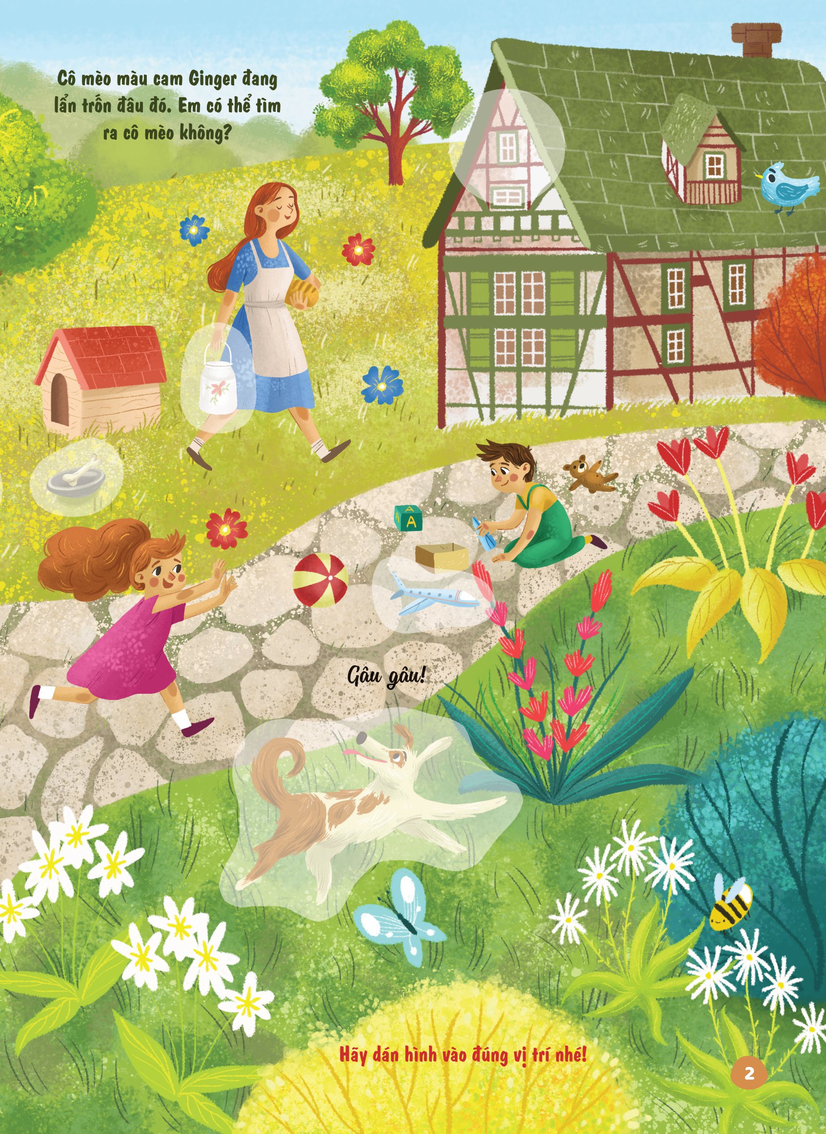 bóc dán thông minh - luyện tay thật khéo, luyện mắt thật tinh - đi thăm nông trại - Ảnh 2