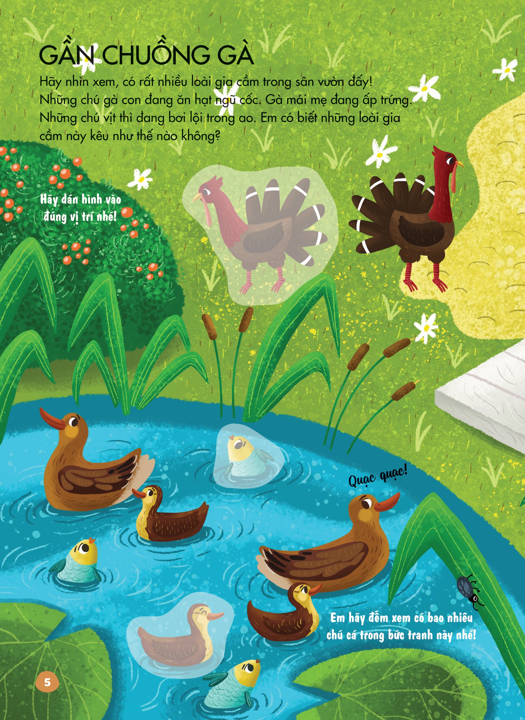 bóc dán thông minh - luyện tay thật khéo, luyện mắt thật tinh - đi thăm nông trại - Ảnh 5