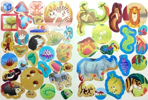 bóc dán thông minh - luyện tay thật khéo, luyện mắt thật tinh - động vật mà em thích - Ảnh 6