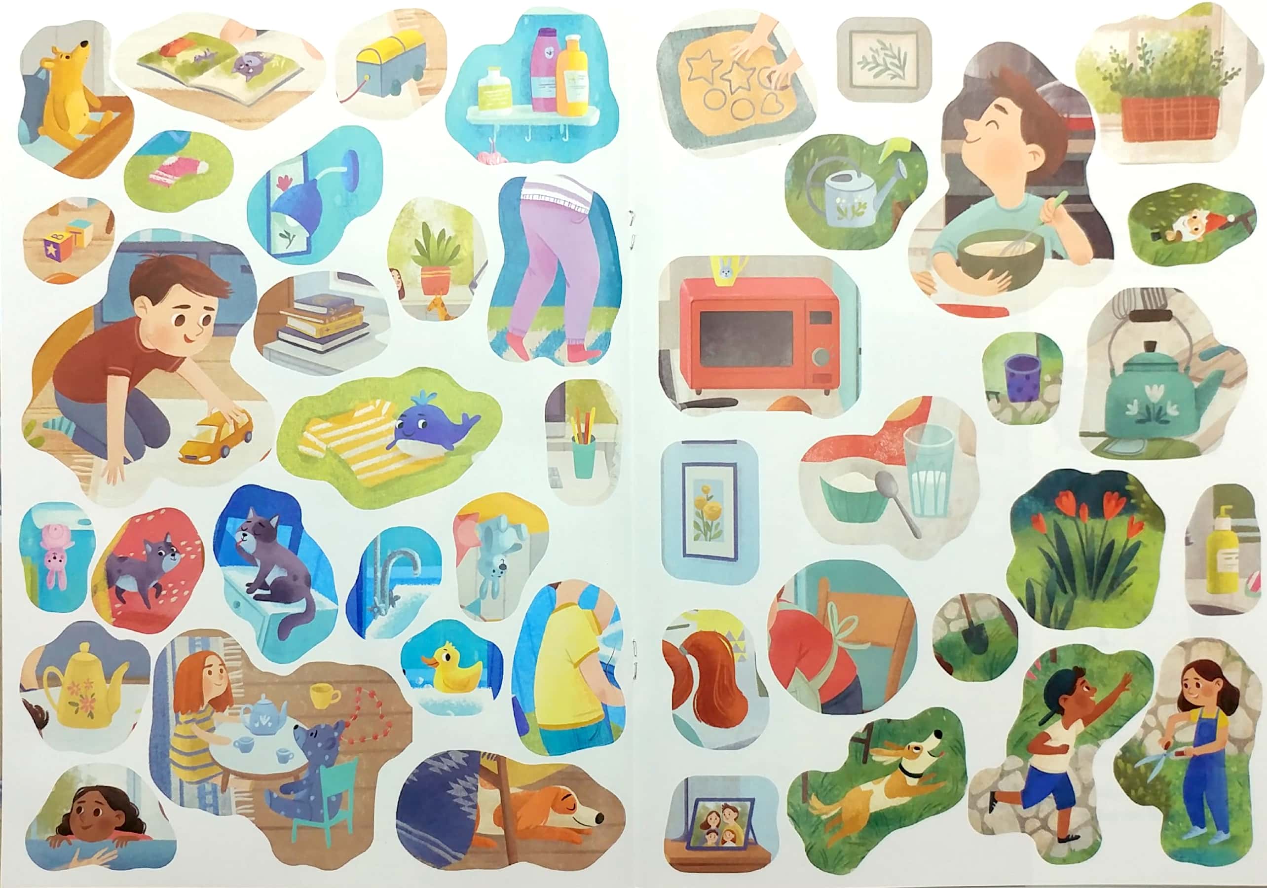 bóc dán thông minh - luyện tay thật khéo, luyện mắt thật tinh - mái ấm thân yêu - Ảnh 5