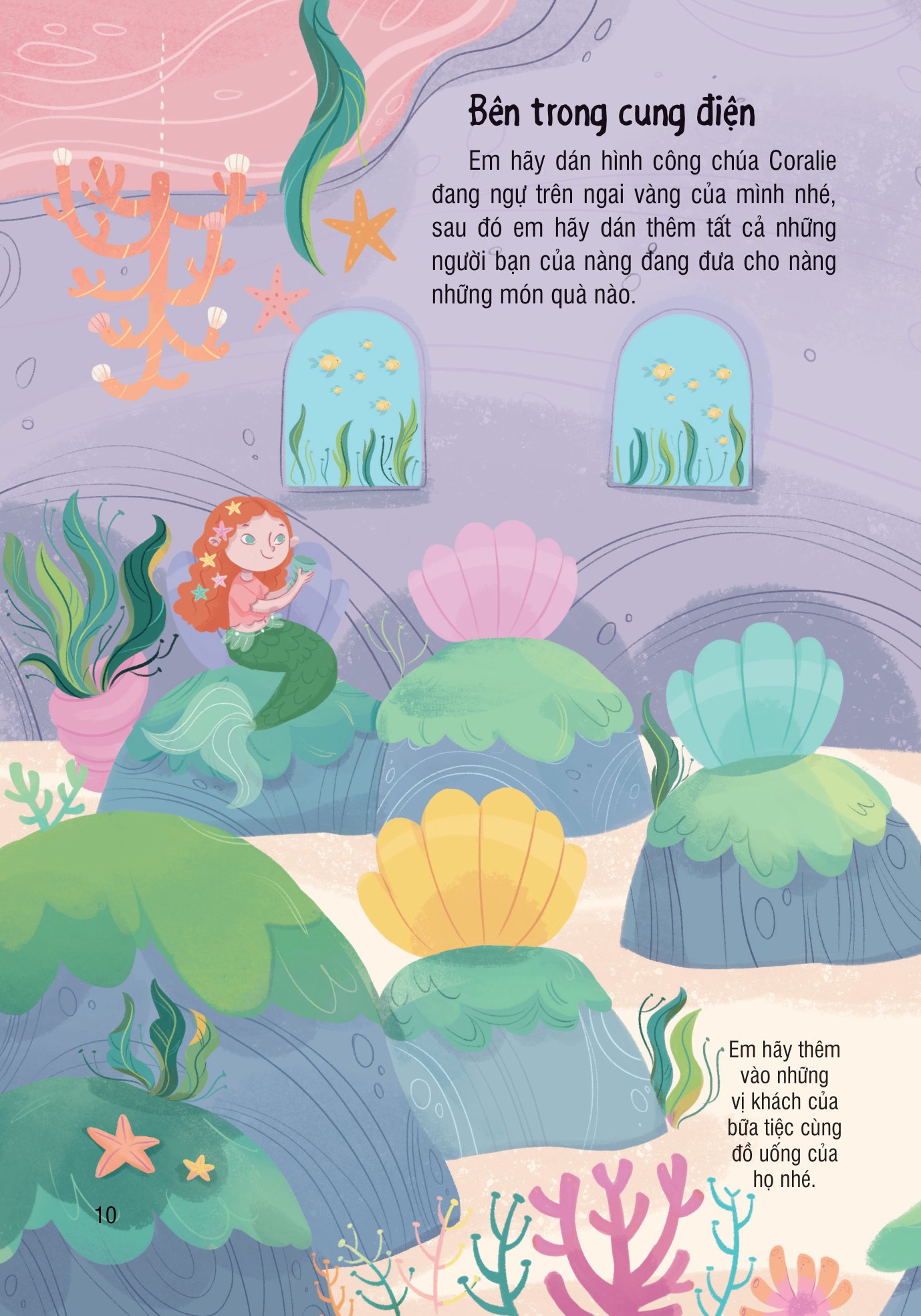 bóc dán thông minh - nàng tiên cá (dành cho trẻ từ 3-8 tuổi) - Ảnh 10