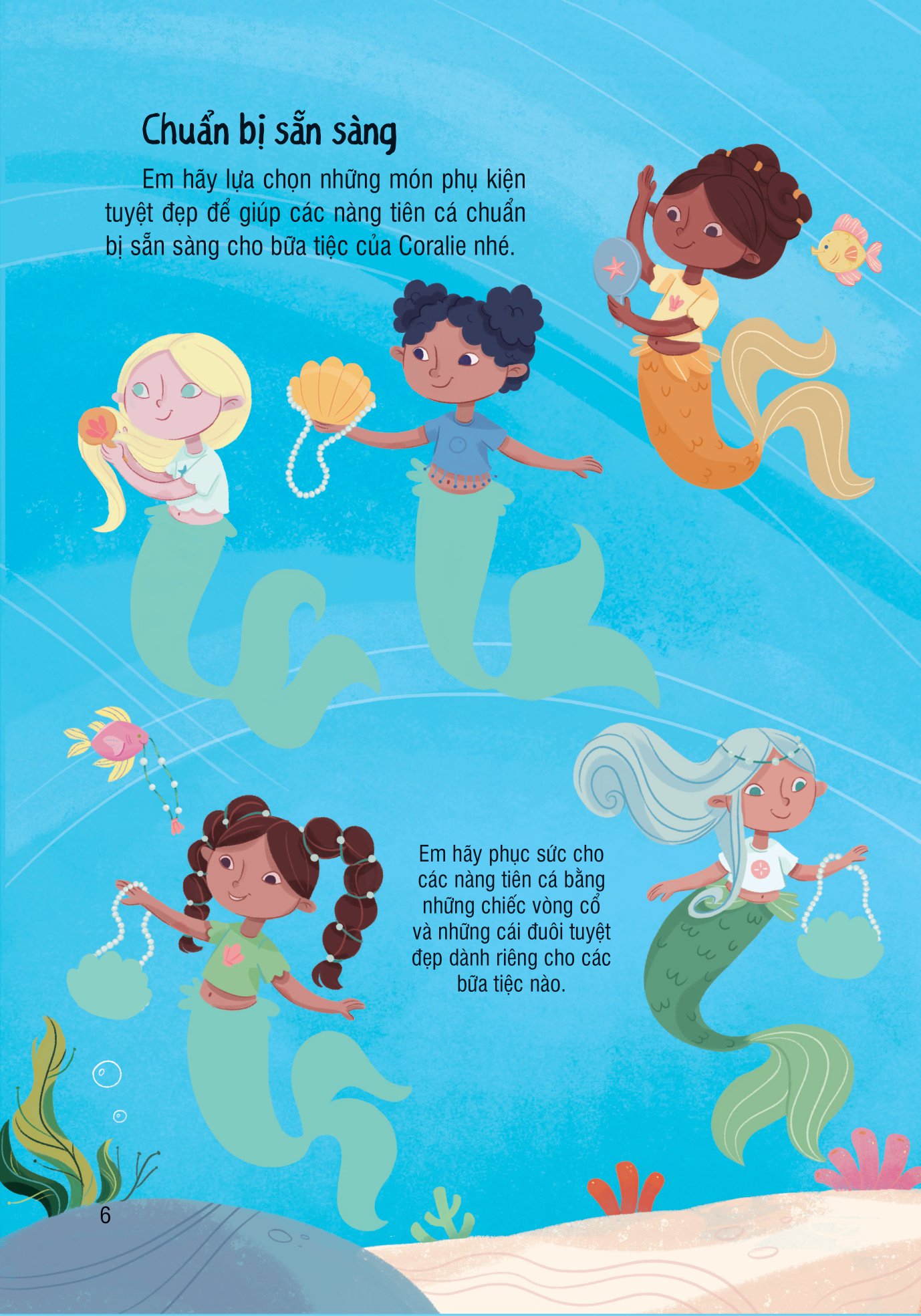 bóc dán thông minh - nàng tiên cá (dành cho trẻ từ 3-8 tuổi) - Ảnh 6