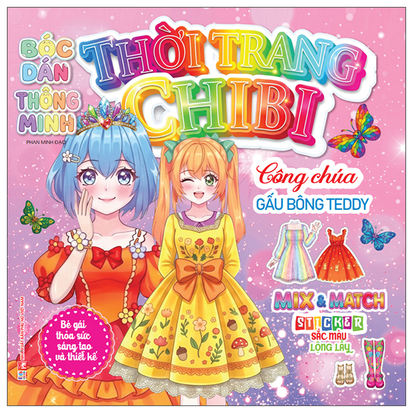 Bóc Dán Thông Minh - Thời Trang Chibi - Công Chúa Gấu Bông Terry