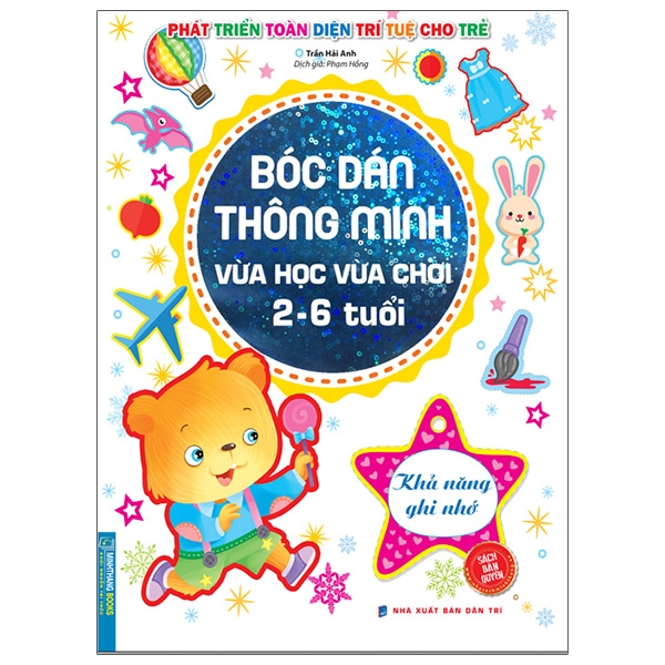 bóc dán thông minh vừa học vừa chơi 2-6 tuổi - khả năng ghi nhớ