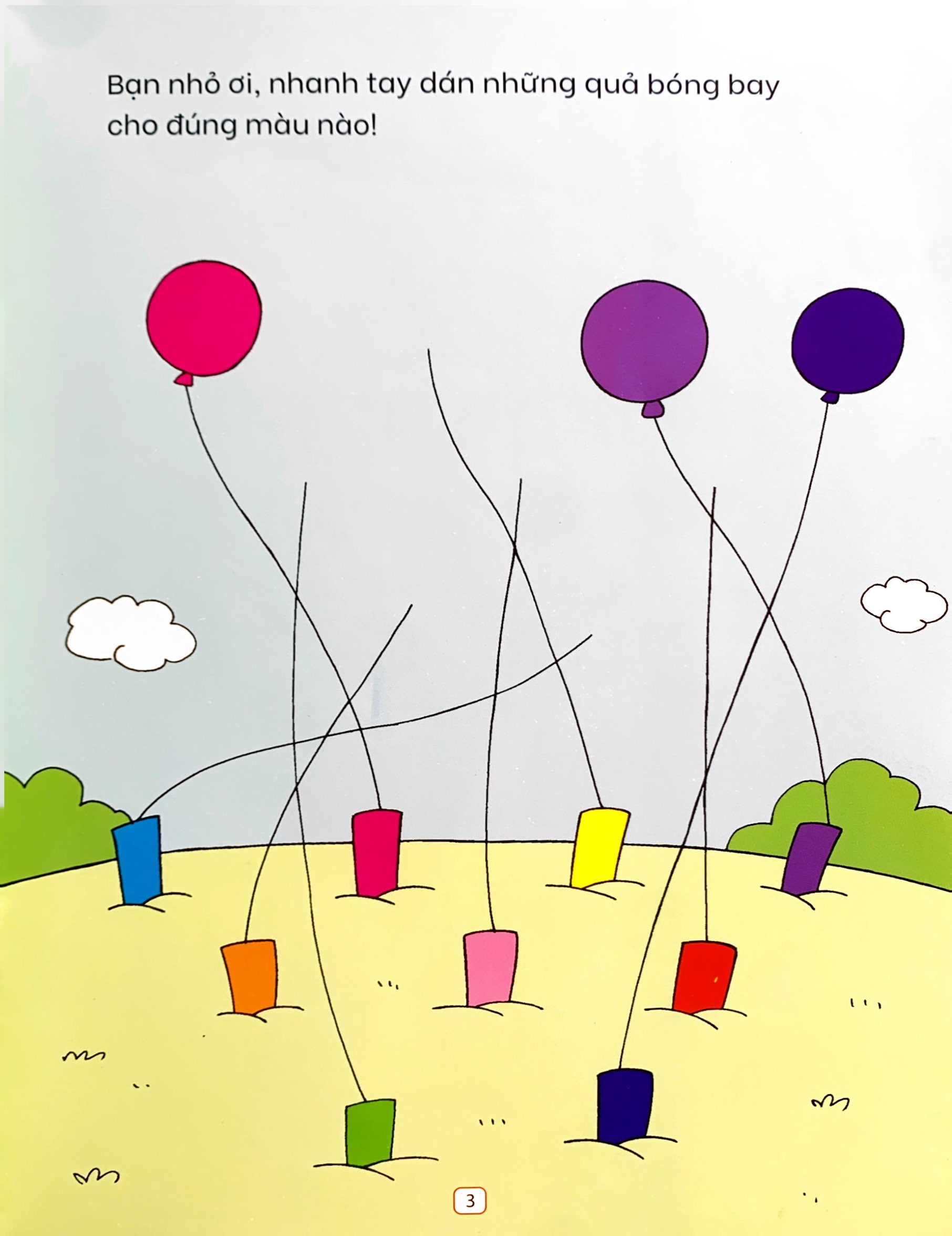 bóc dán thông minh vừa học vừa chơi 2-6 tuổi - khả năng ghi nhớ - Ảnh 3