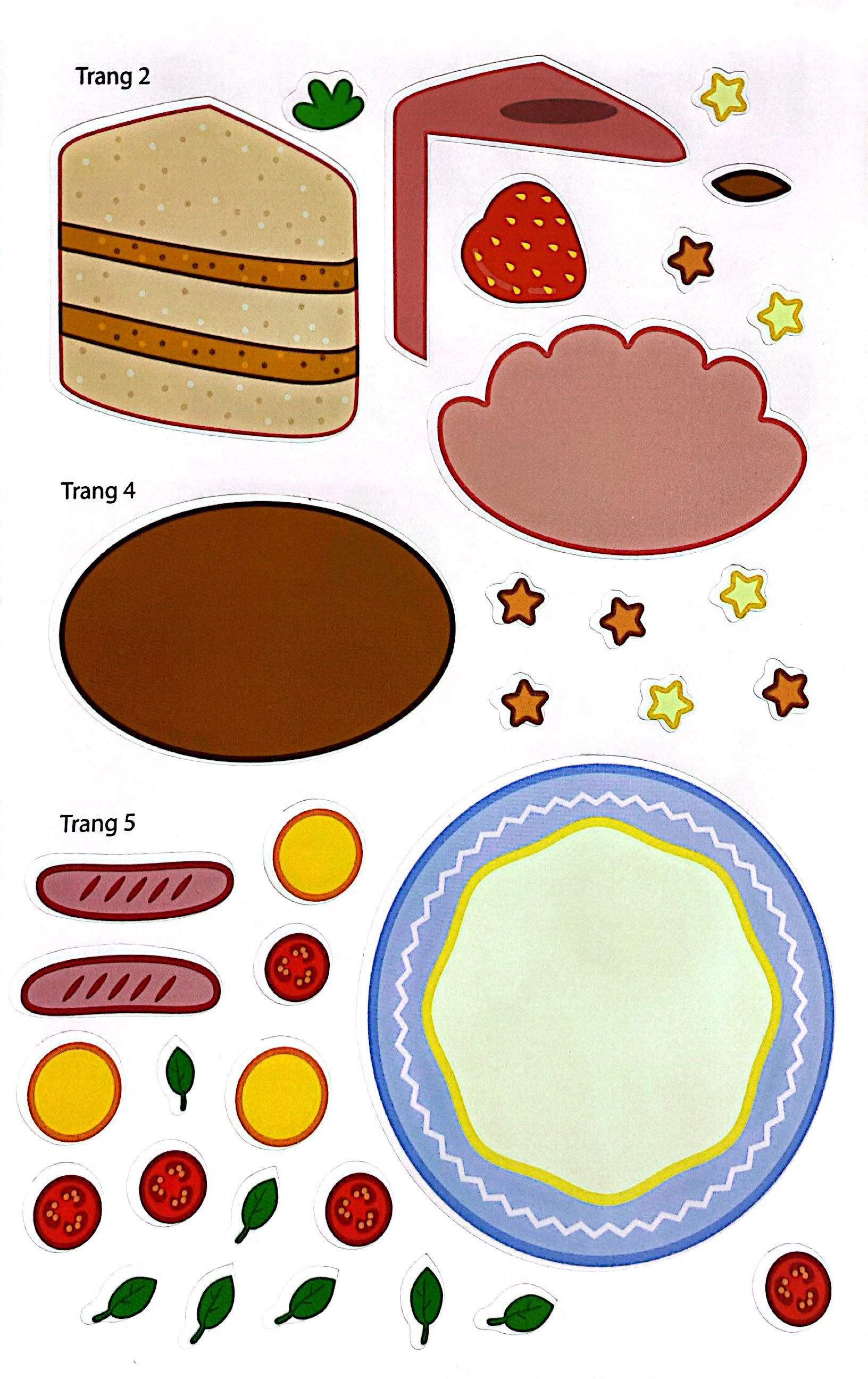 bóc dán thông minh - wolfoo iq rèn luyện khả năng sáng tạo cùng bé - các loại đồ ăn - Ảnh 4