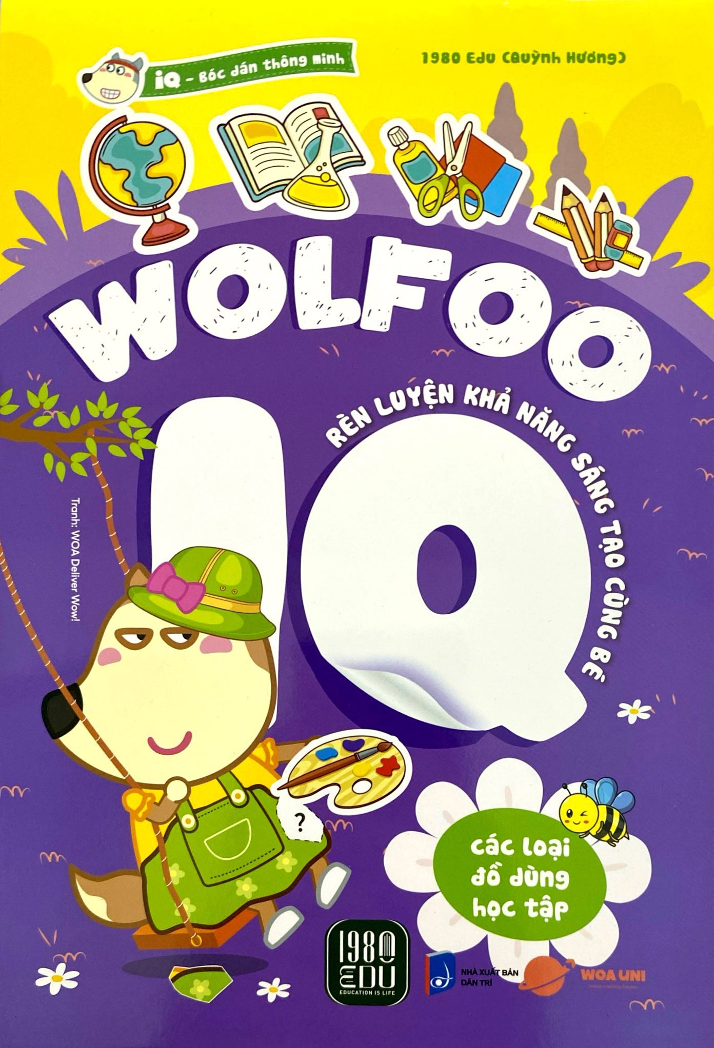 bóc dán thông minh - wolfoo iq rèn luyện khả năng sáng tạo cùng bé - các loại đồ dùng học tập - Ảnh 3