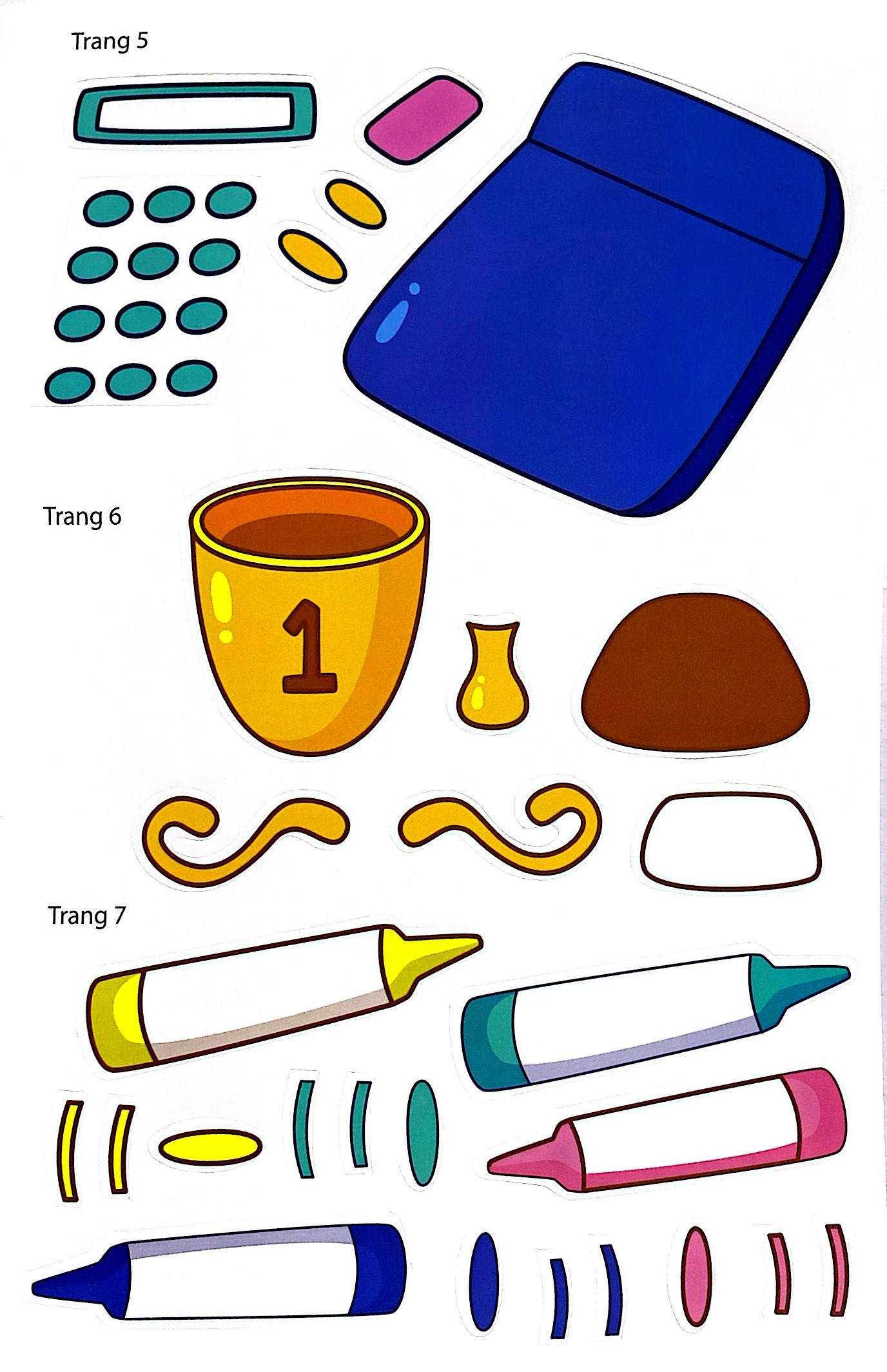 bóc dán thông minh - wolfoo iq rèn luyện khả năng sáng tạo cùng bé - các loại đồ dùng học tập - Ảnh 5