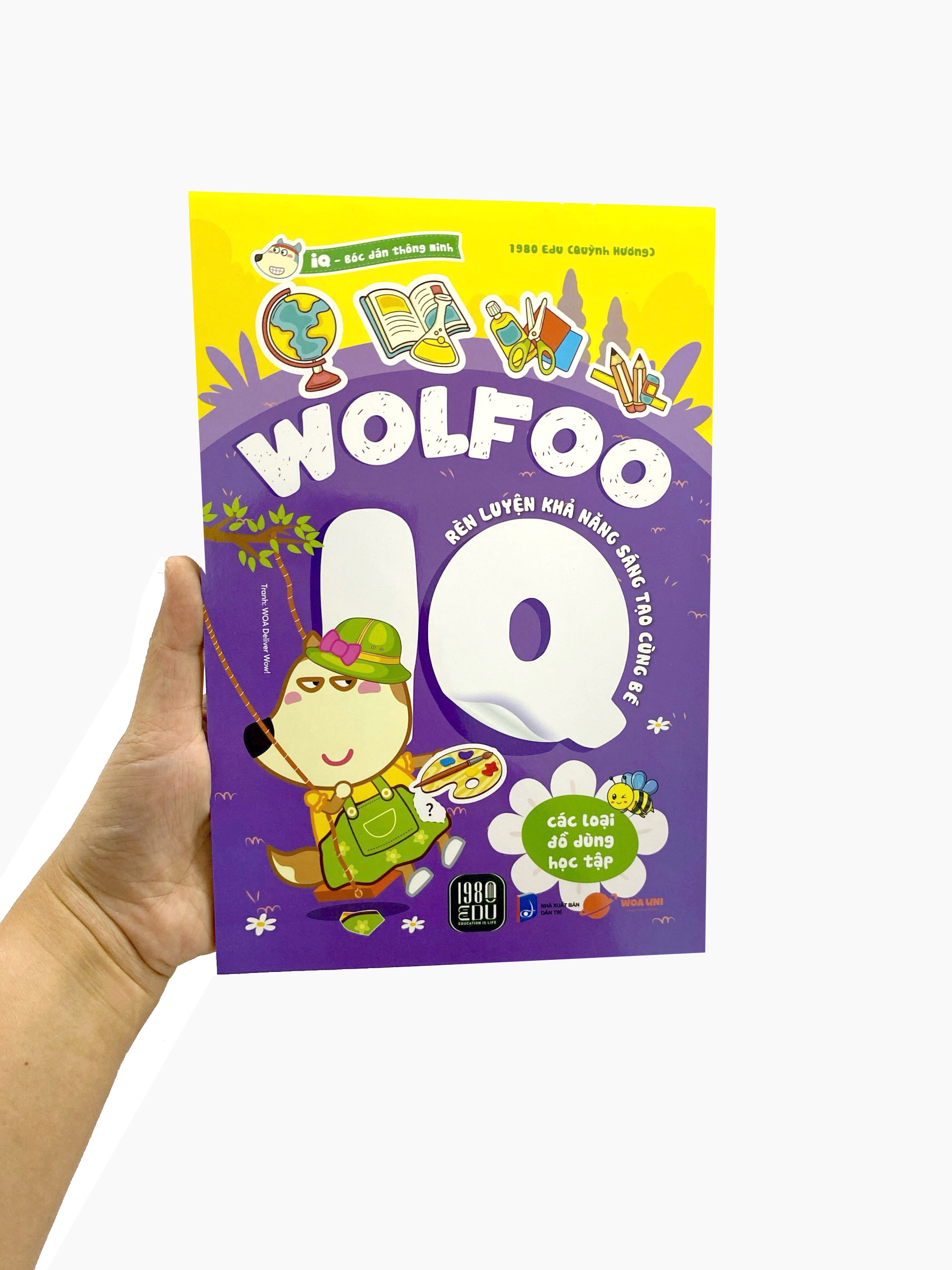 bóc dán thông minh - wolfoo iq rèn luyện khả năng sáng tạo cùng bé - các loại đồ dùng học tập - Ảnh 8