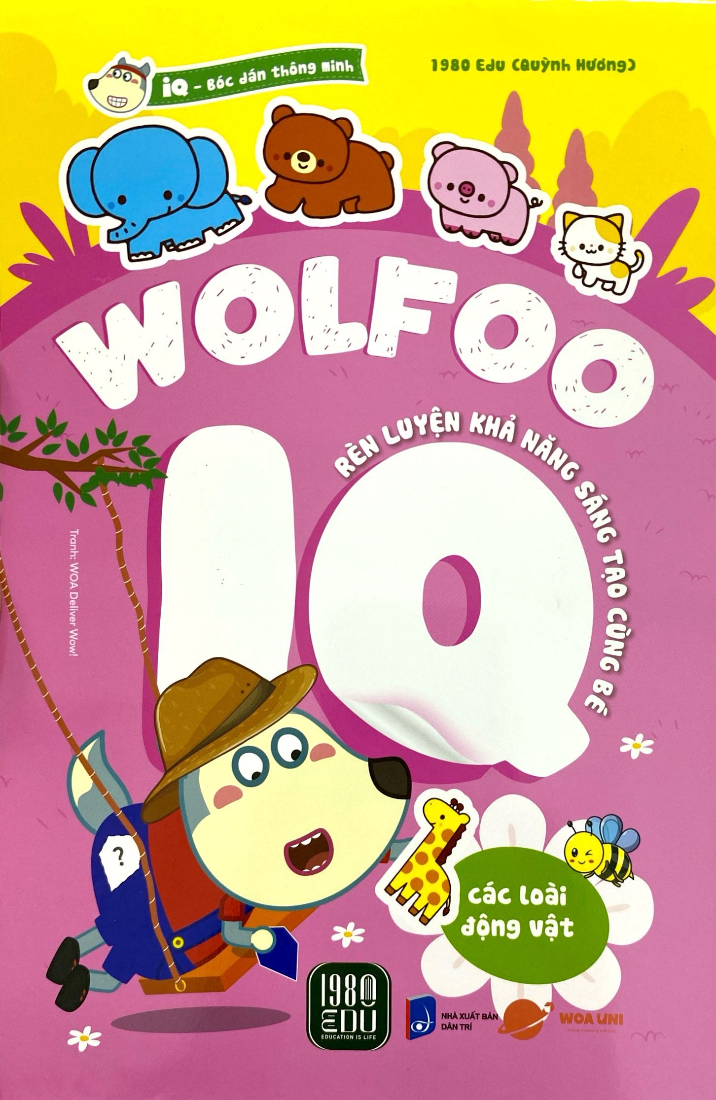 bóc dán thông minh - wolfoo iq rèn luyện khả năng sáng tạo cùng bé - các loài động vật - Ảnh 3