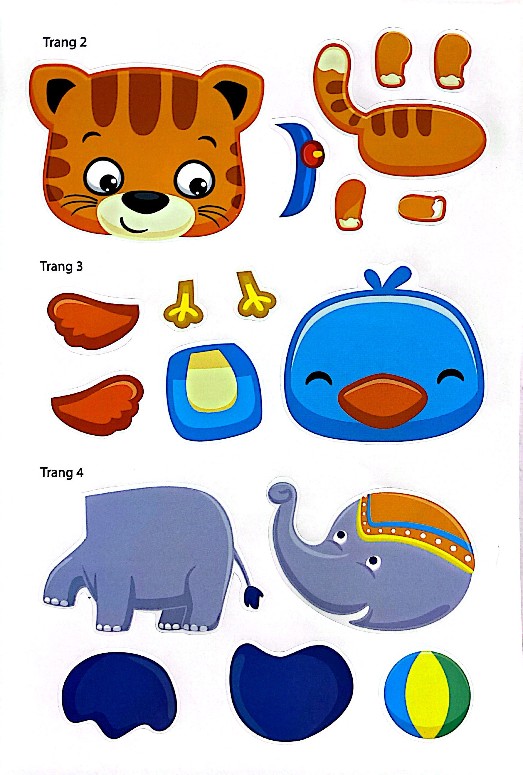 bóc dán thông minh - wolfoo iq rèn luyện khả năng sáng tạo cùng bé - các loài động vật - Ảnh 4