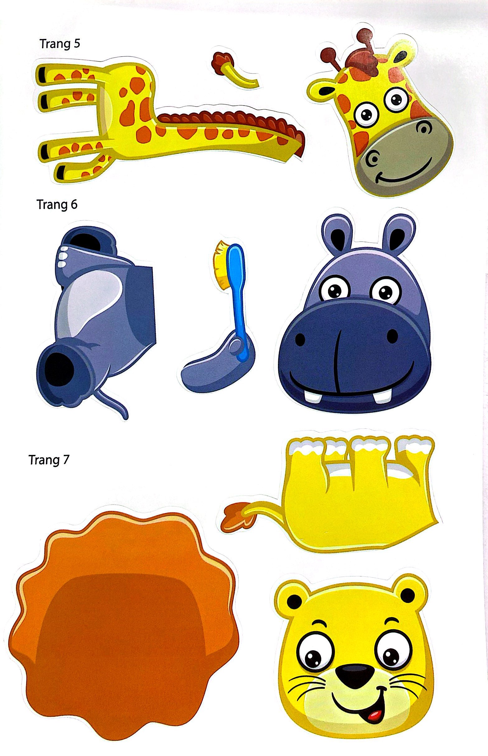 bóc dán thông minh - wolfoo iq rèn luyện khả năng sáng tạo cùng bé - các loài động vật - Ảnh 5