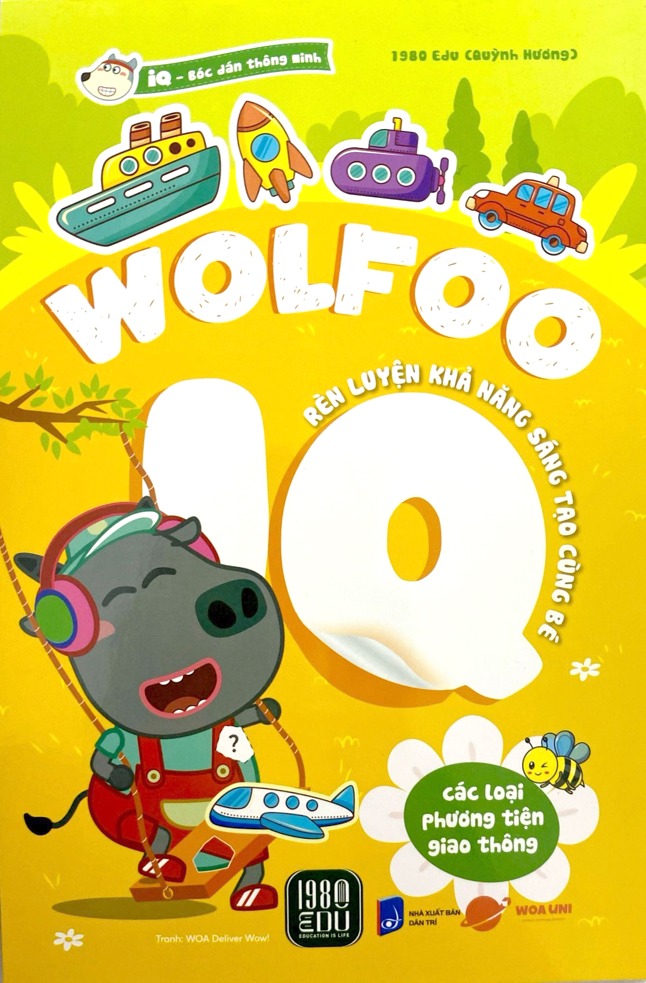 bóc dán thông minh - wolfoo iq rèn luyện khả năng sáng tạo cùng bé - các loại phương tiện giao thông - Ảnh 3