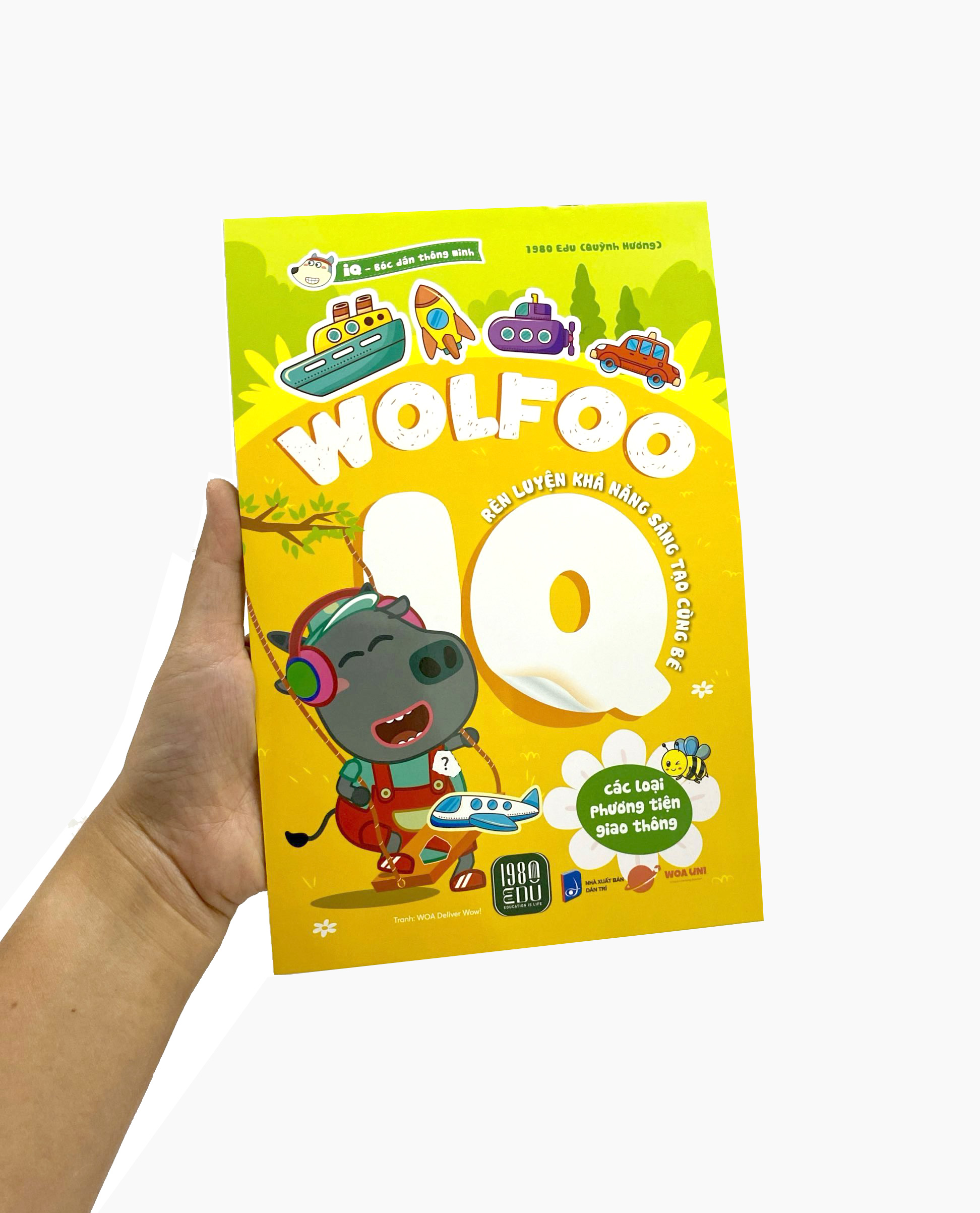 bóc dán thông minh - wolfoo iq rèn luyện khả năng sáng tạo cùng bé - các loại phương tiện giao thông - Ảnh 8