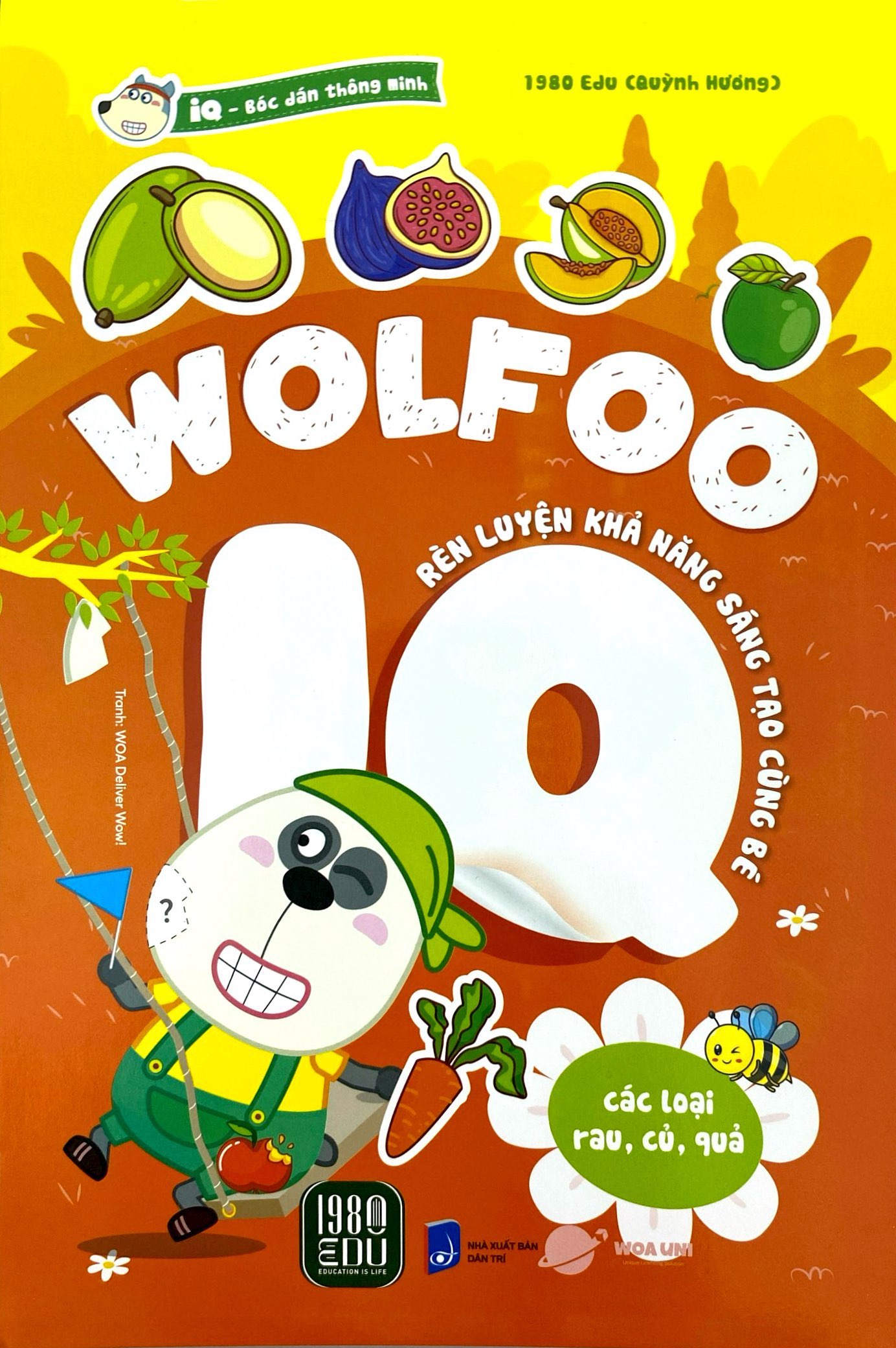 bóc dán thông minh - wolfoo iq rèn luyện khả năng sáng tạo cùng bé - các loại rau củ quả - Ảnh 3
