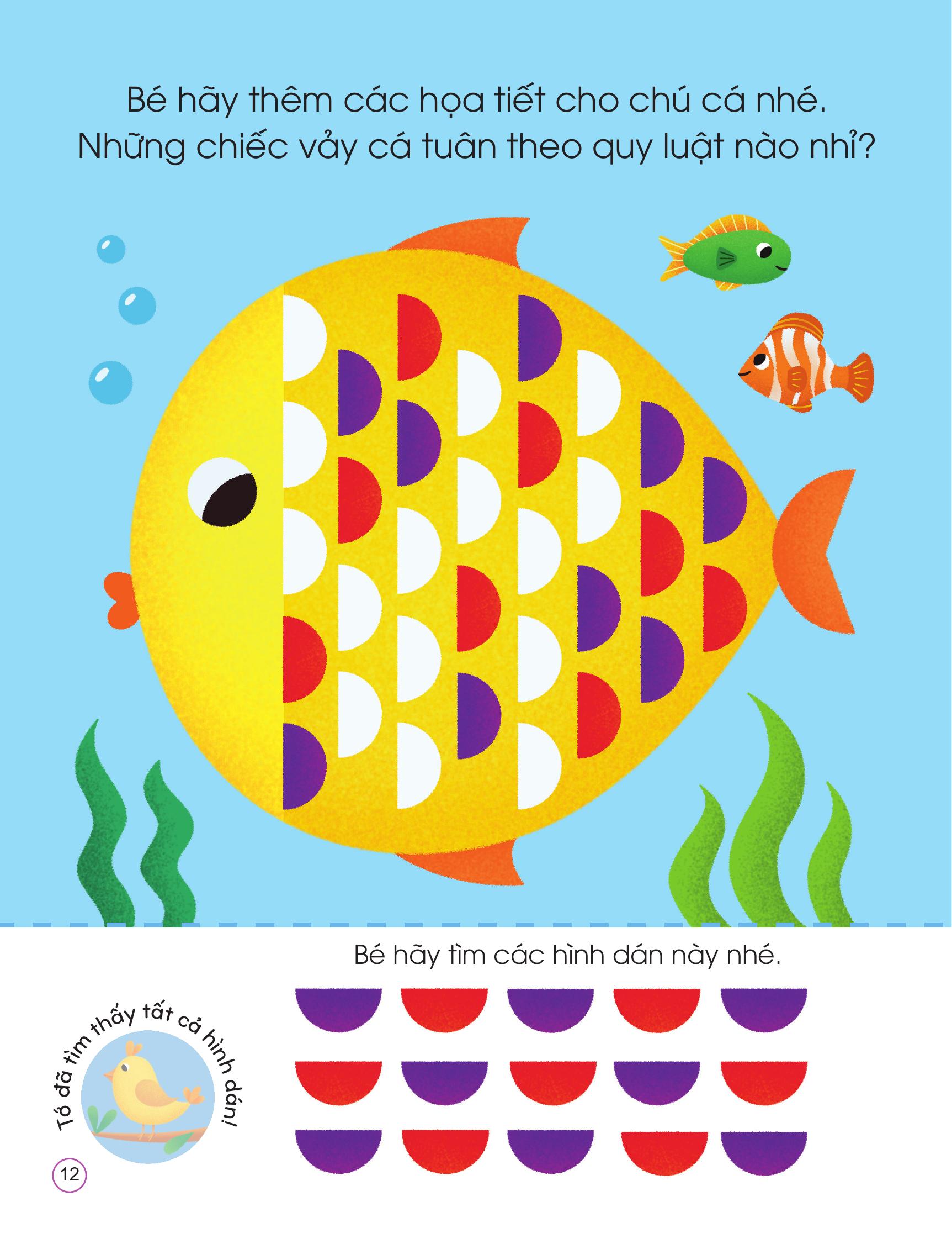 Bóc Dán Tư Duy - Nhận Biết Hình Dạng - Ảnh 12