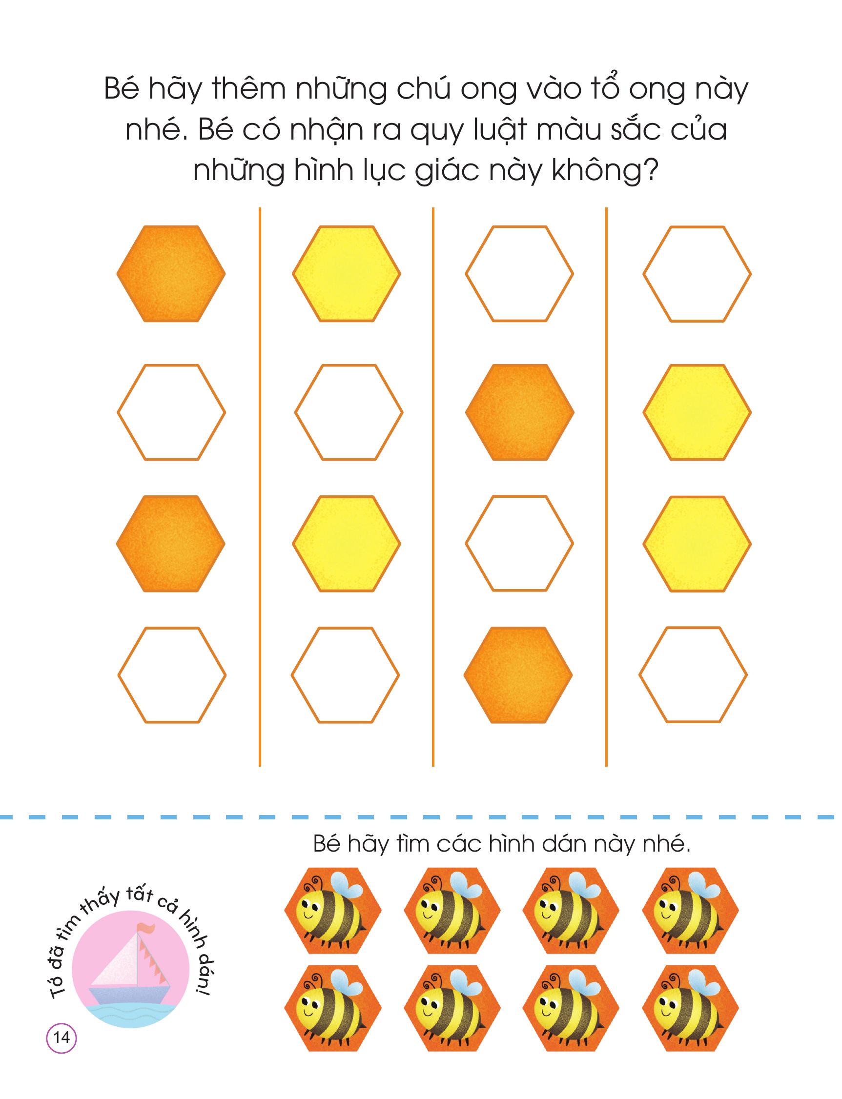 Bóc Dán Tư Duy - Nhận Biết Hình Dạng - Ảnh 14