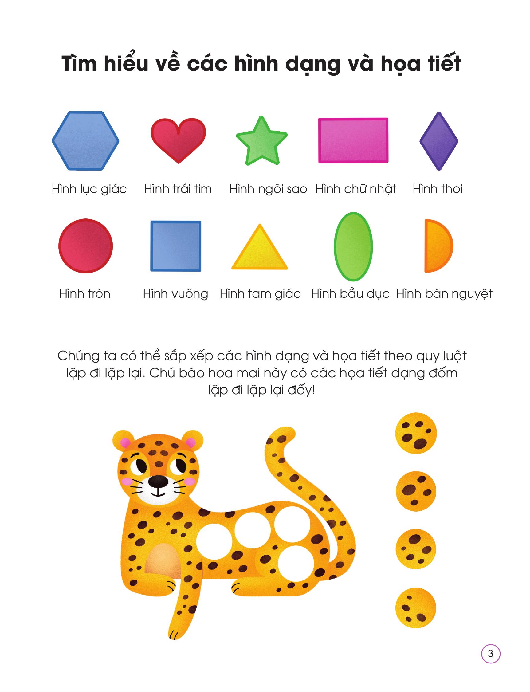 Bóc Dán Tư Duy - Nhận Biết Hình Dạng - Ảnh 3