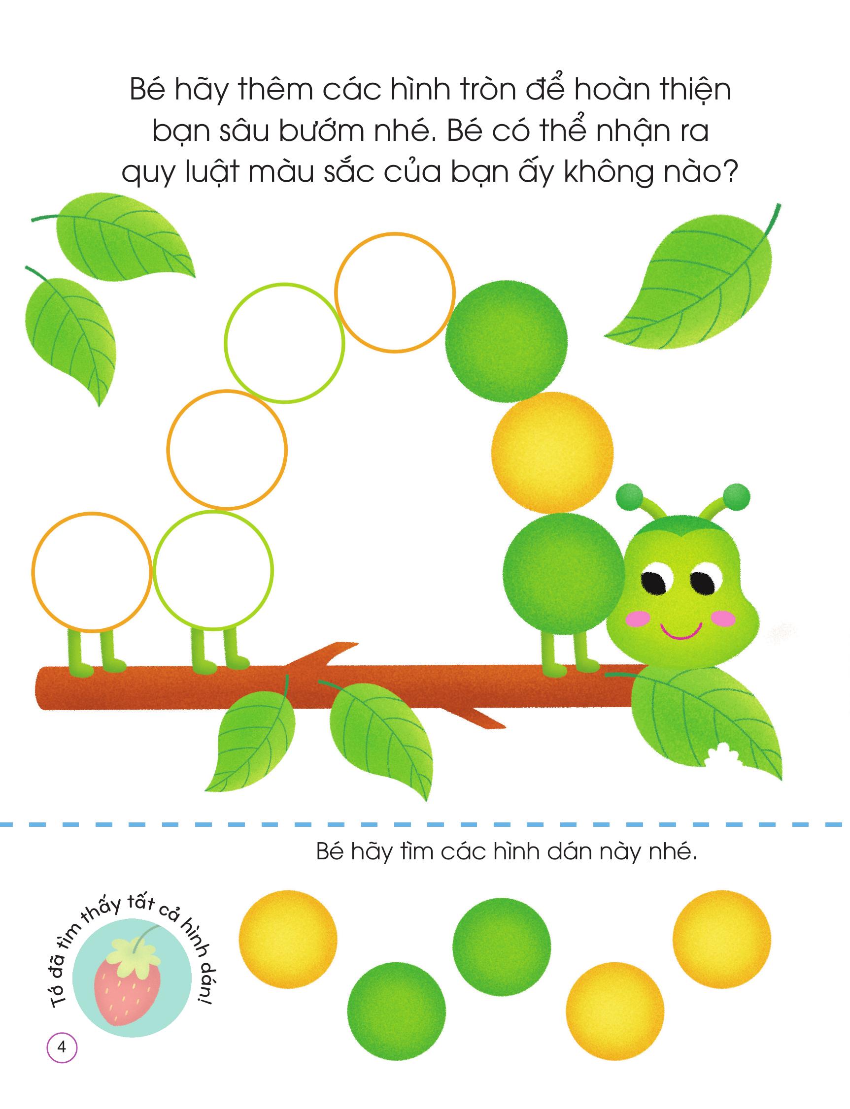 Bóc Dán Tư Duy - Nhận Biết Hình Dạng - Ảnh 4